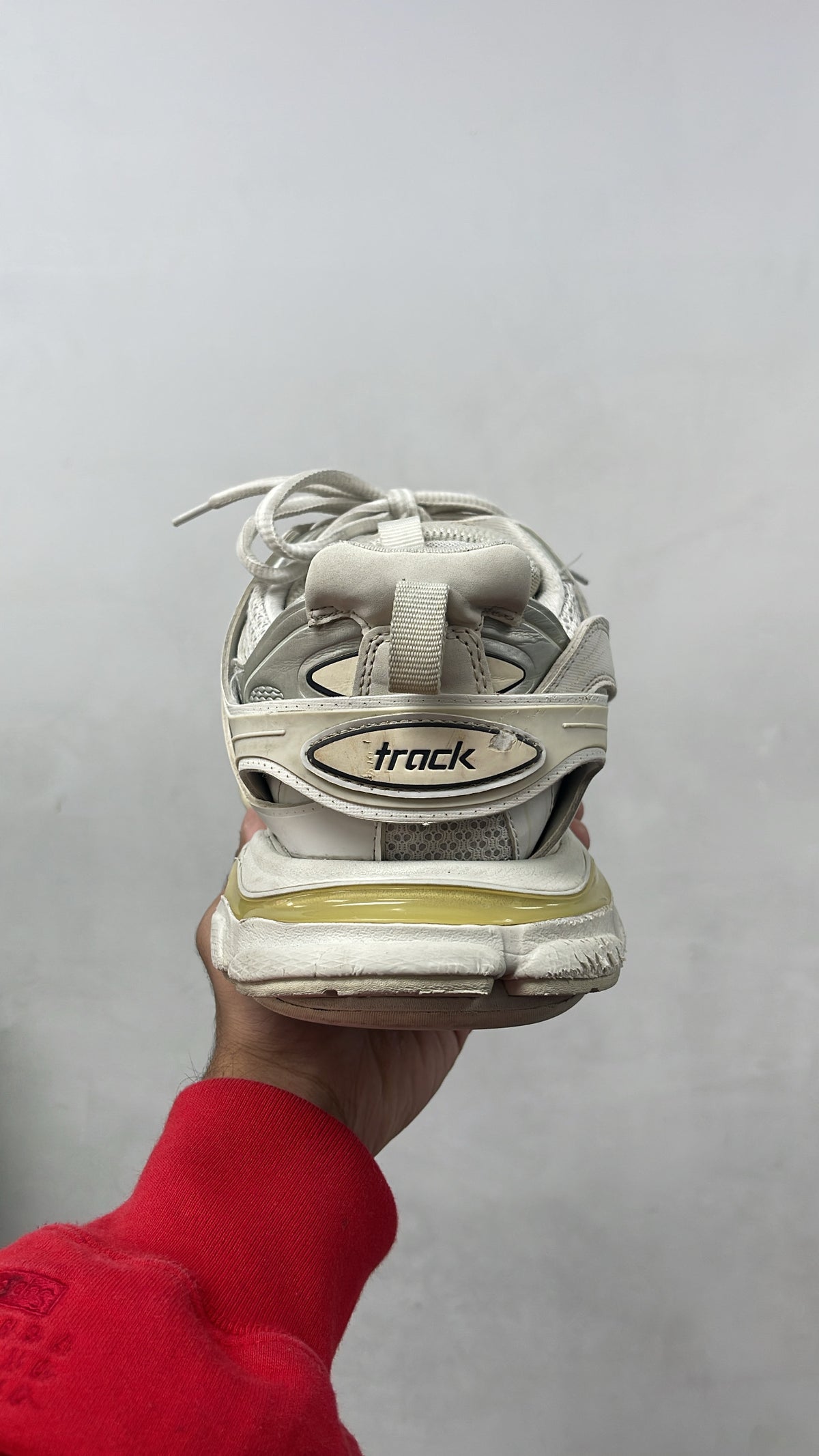 Balenciaga White White Track Runner Sneakers