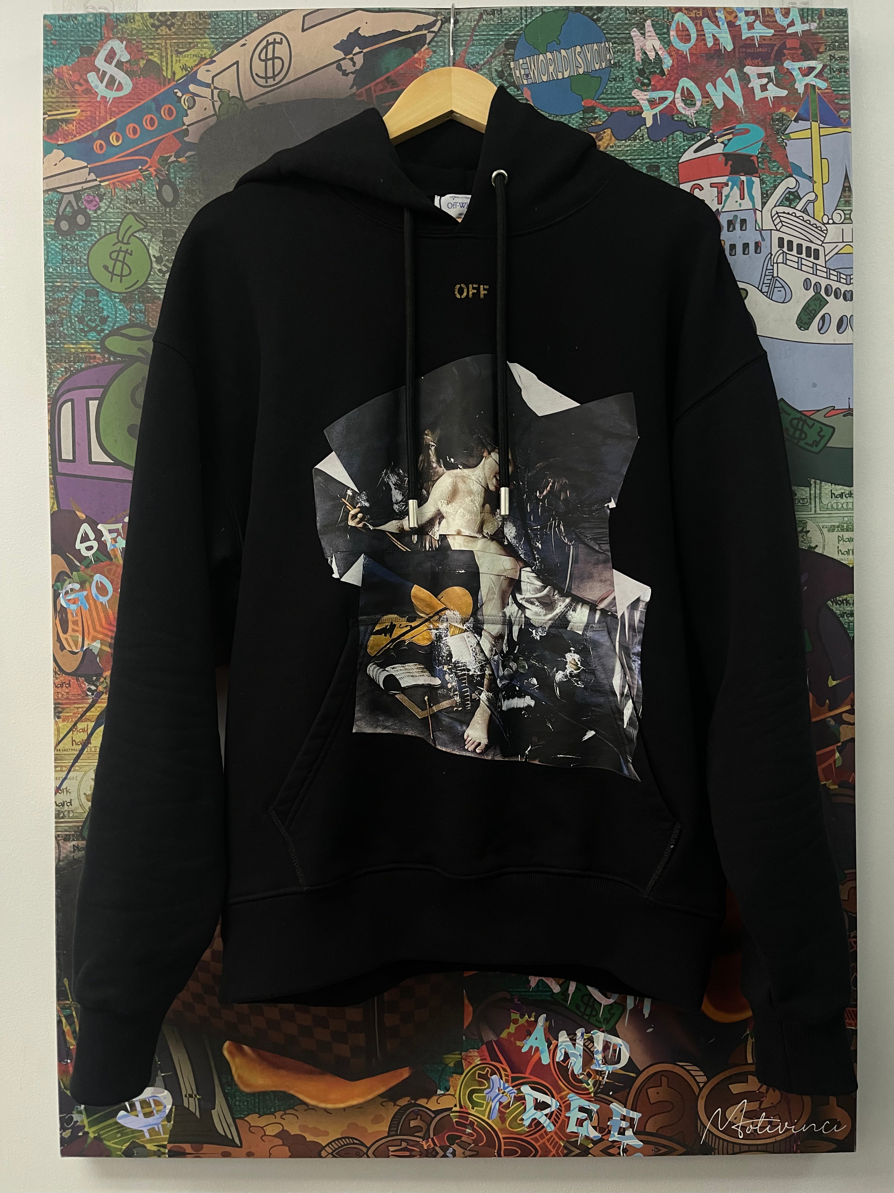Off White Black Cupid Paper Skate Hoodie