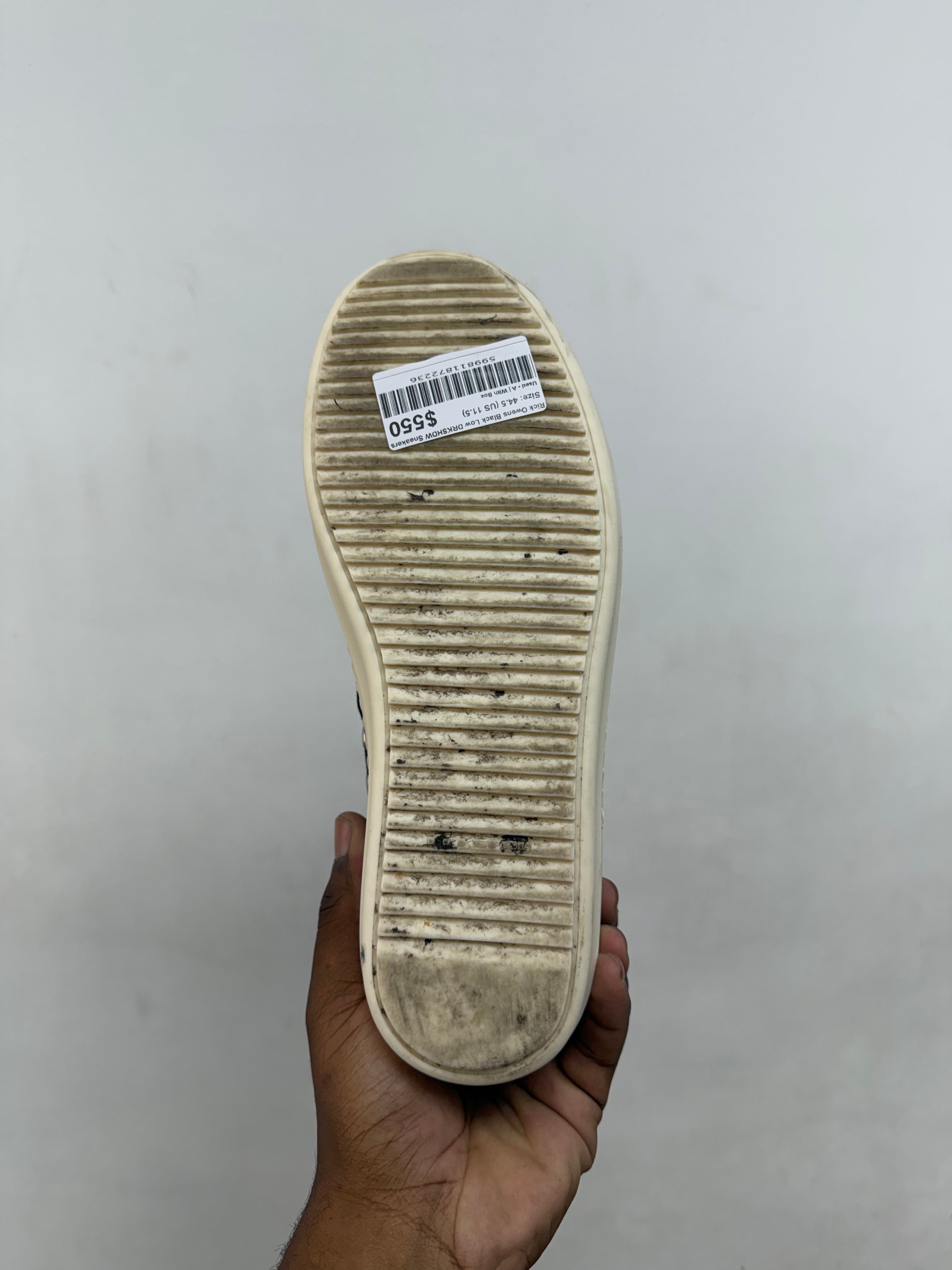 Rick Owens Black Low DRKSHDW Sneakers