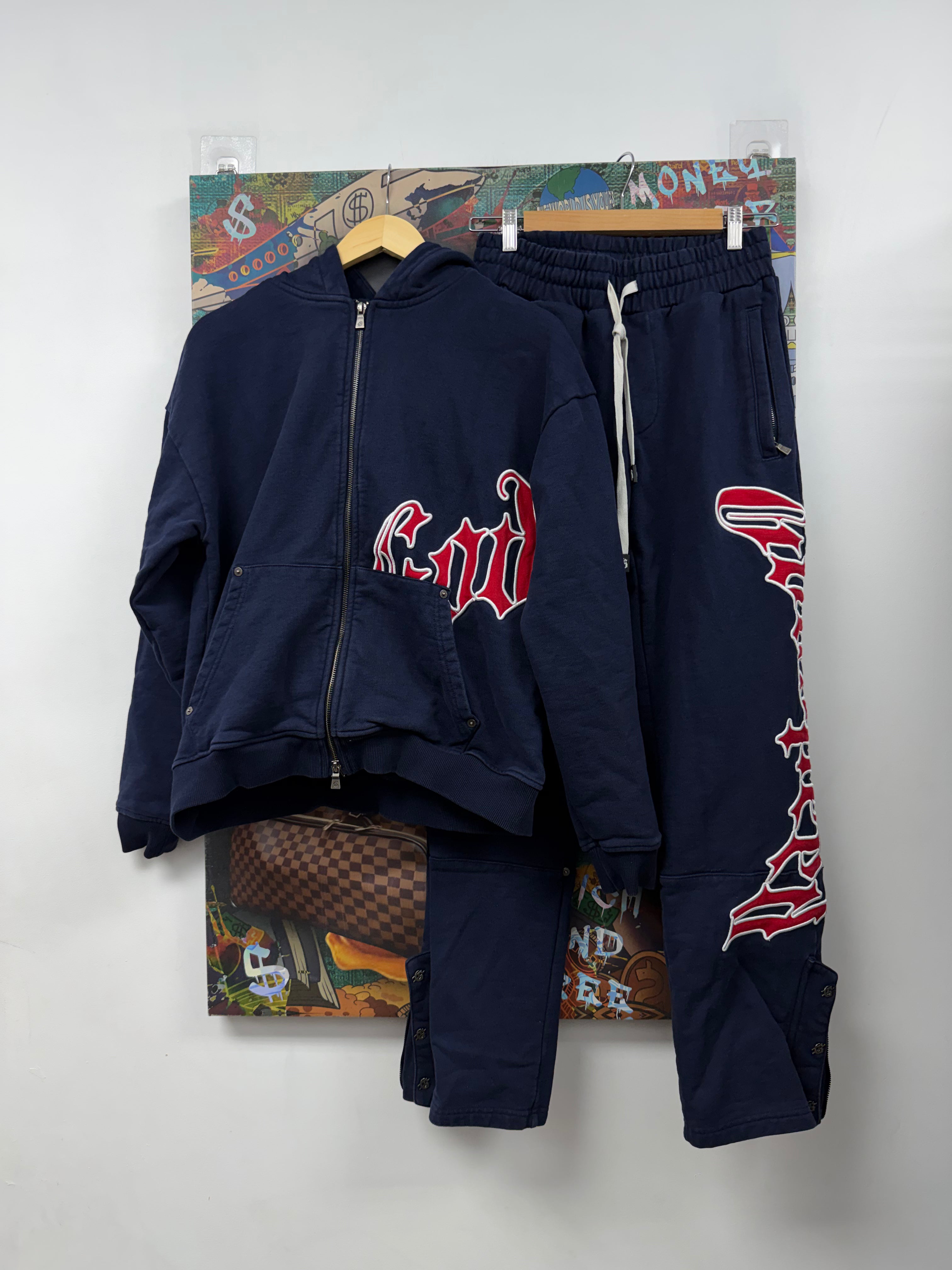 Godspeed Navy Red OG Logo Sweatsuit
