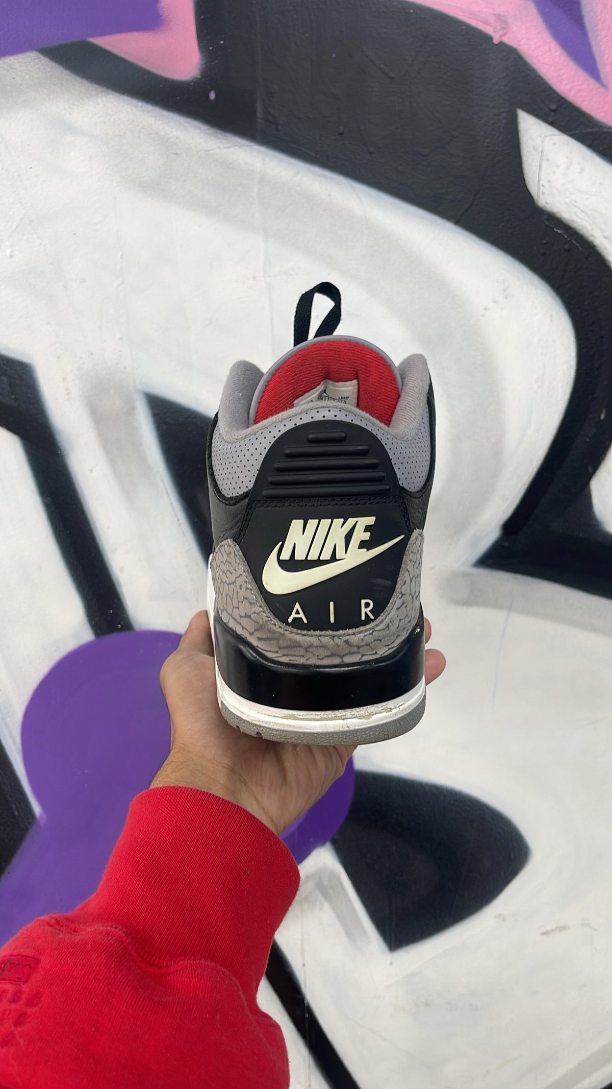 Jordan 3 Black Cement Sneakers