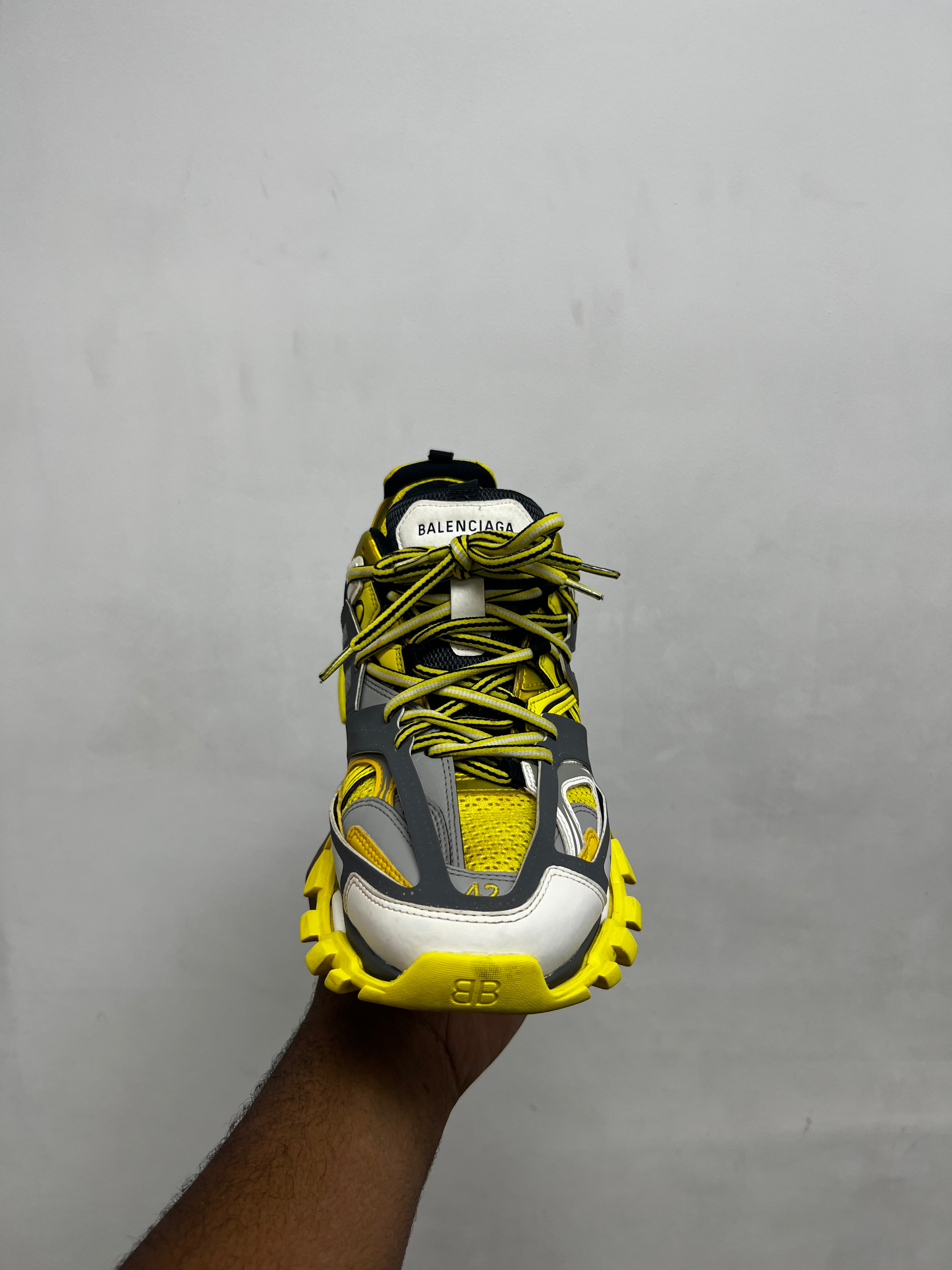 Balenciaga Yellow Grey Track Sneakers