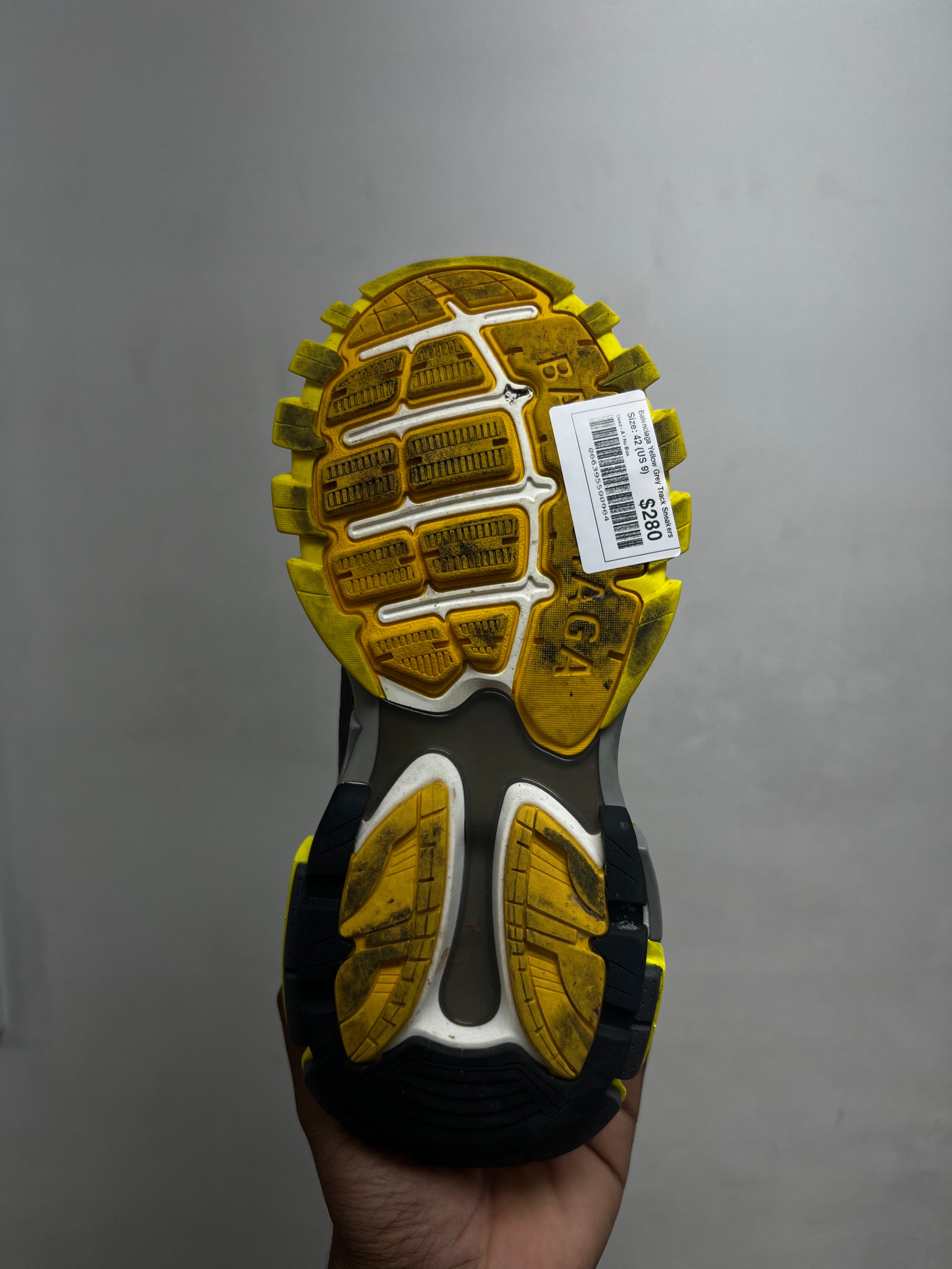Balenciaga Yellow Grey Track Sneakers