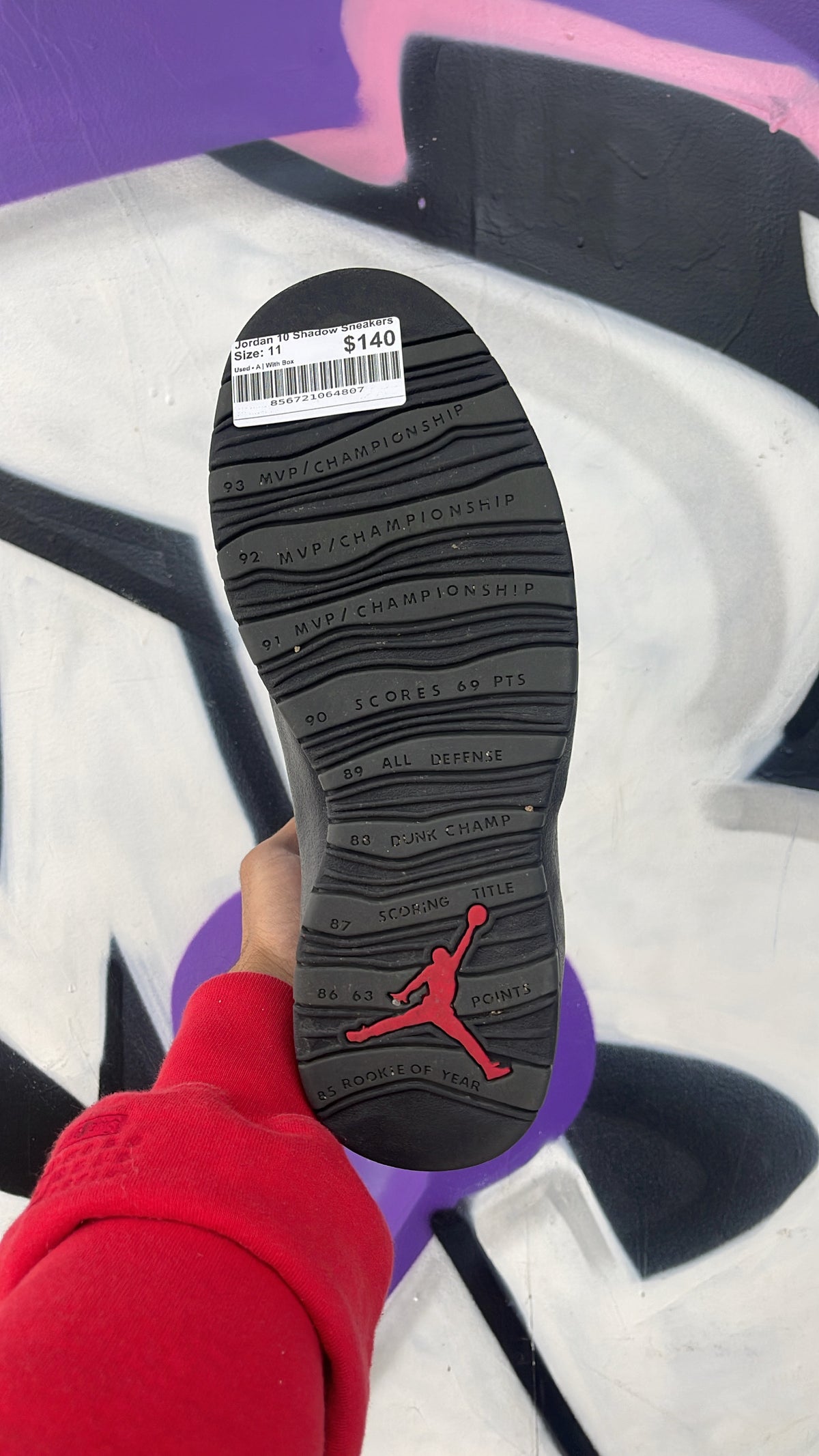 Jordan 10 Shadow Sneakers