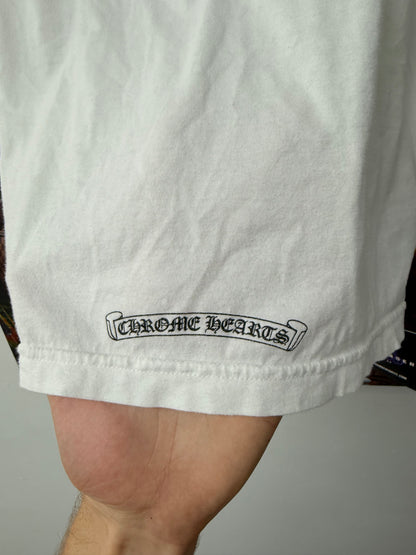 Chrome Hearts Scroll Logo Tee White Used