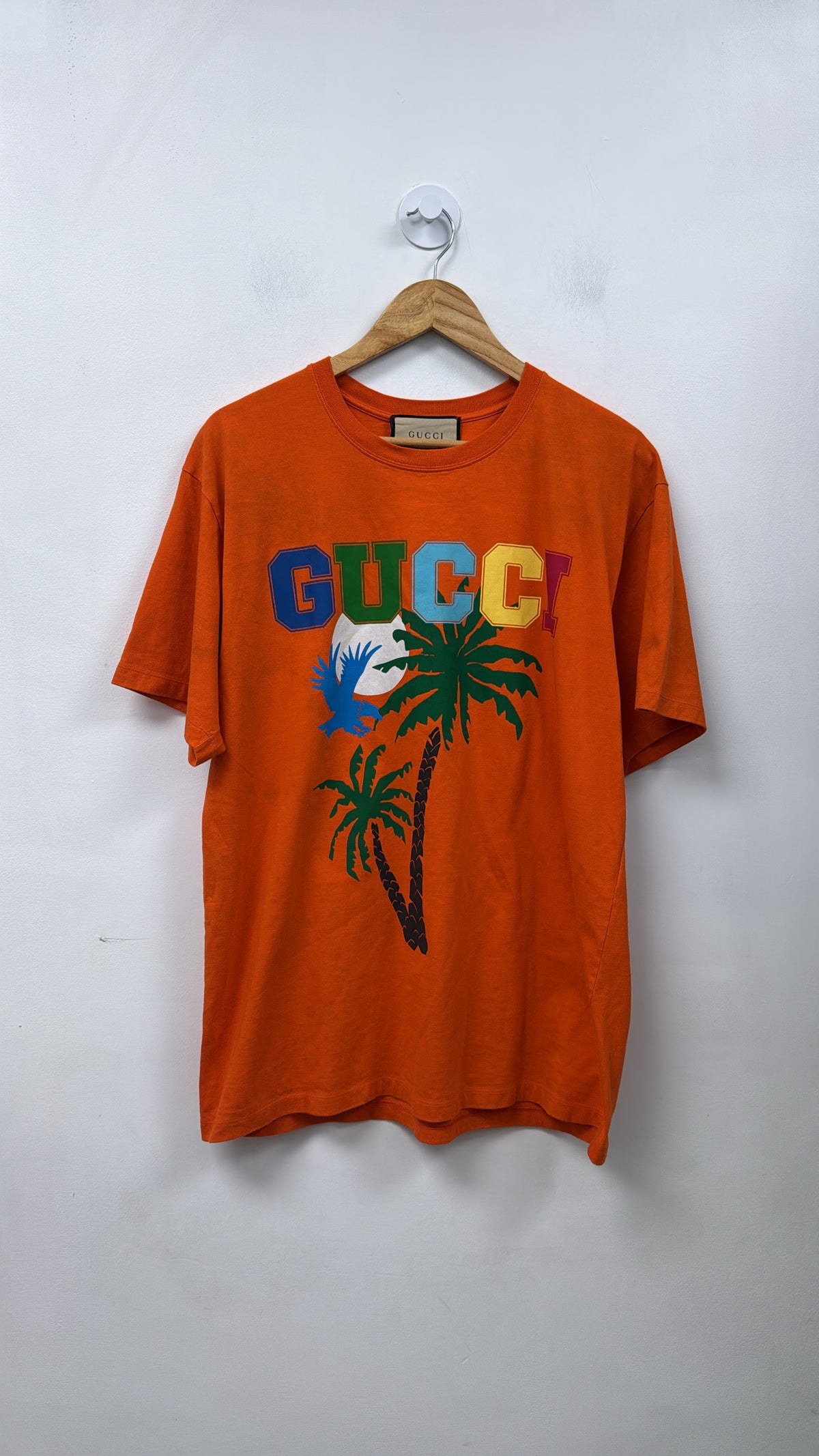 Gucci Orange Multi Palm Tree Tee