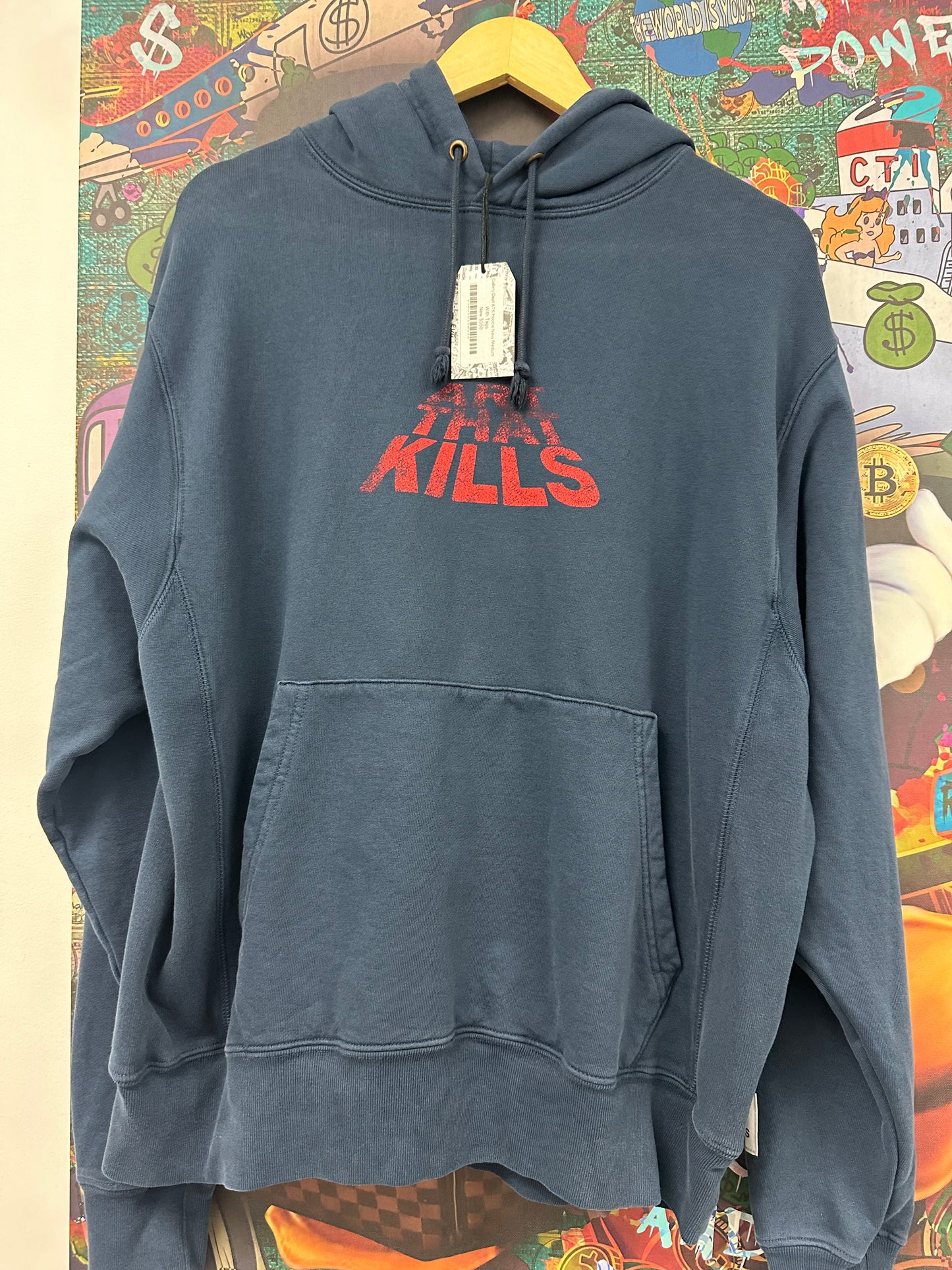 Gallery Dept ATK Hoodie Navy Medium New