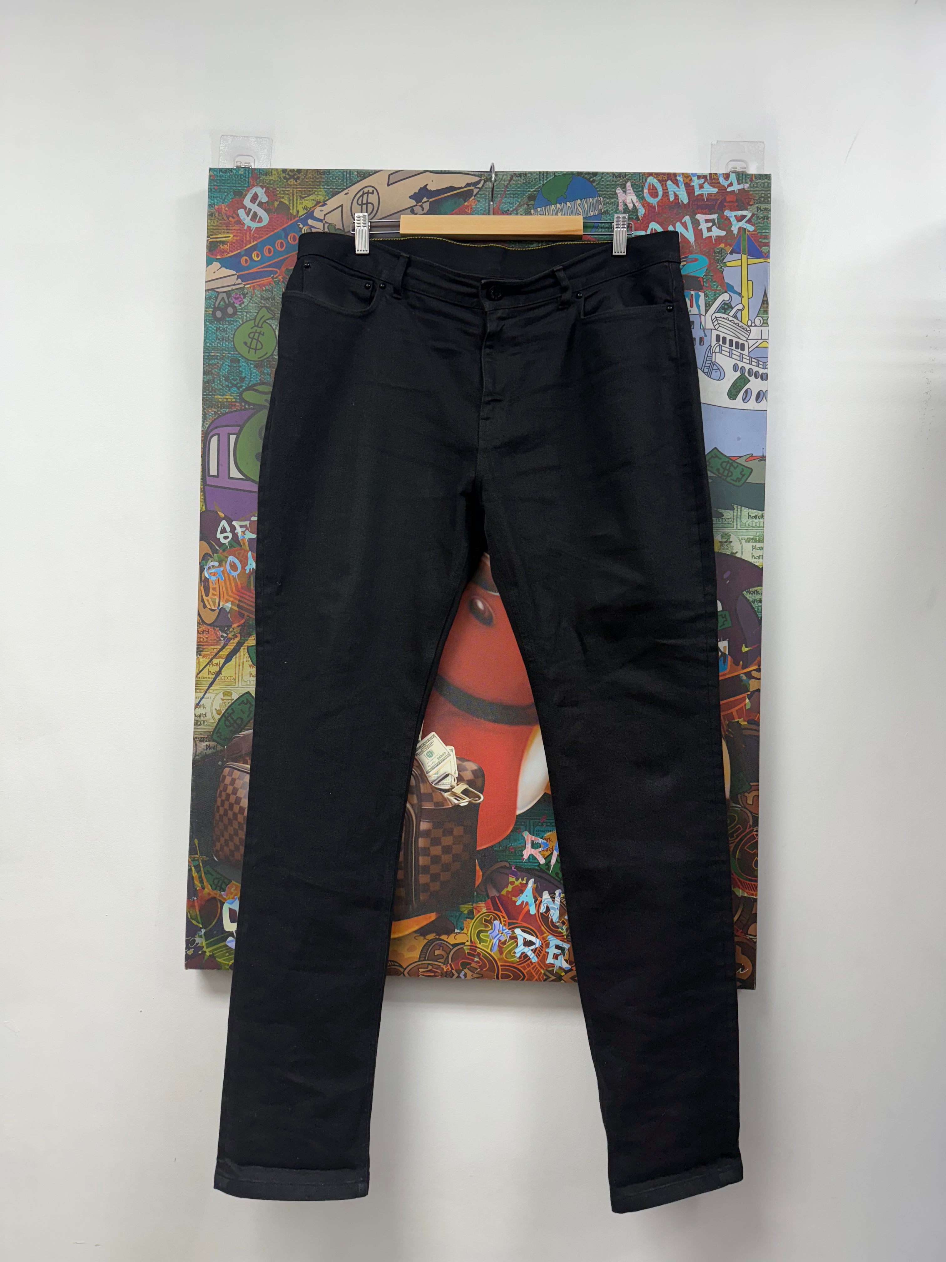 Louis Vuitton Black Plain Jeans