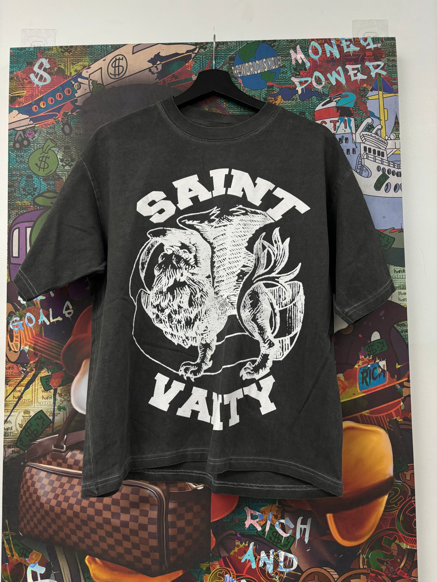 Saint Vanity Griffin Tee Grey