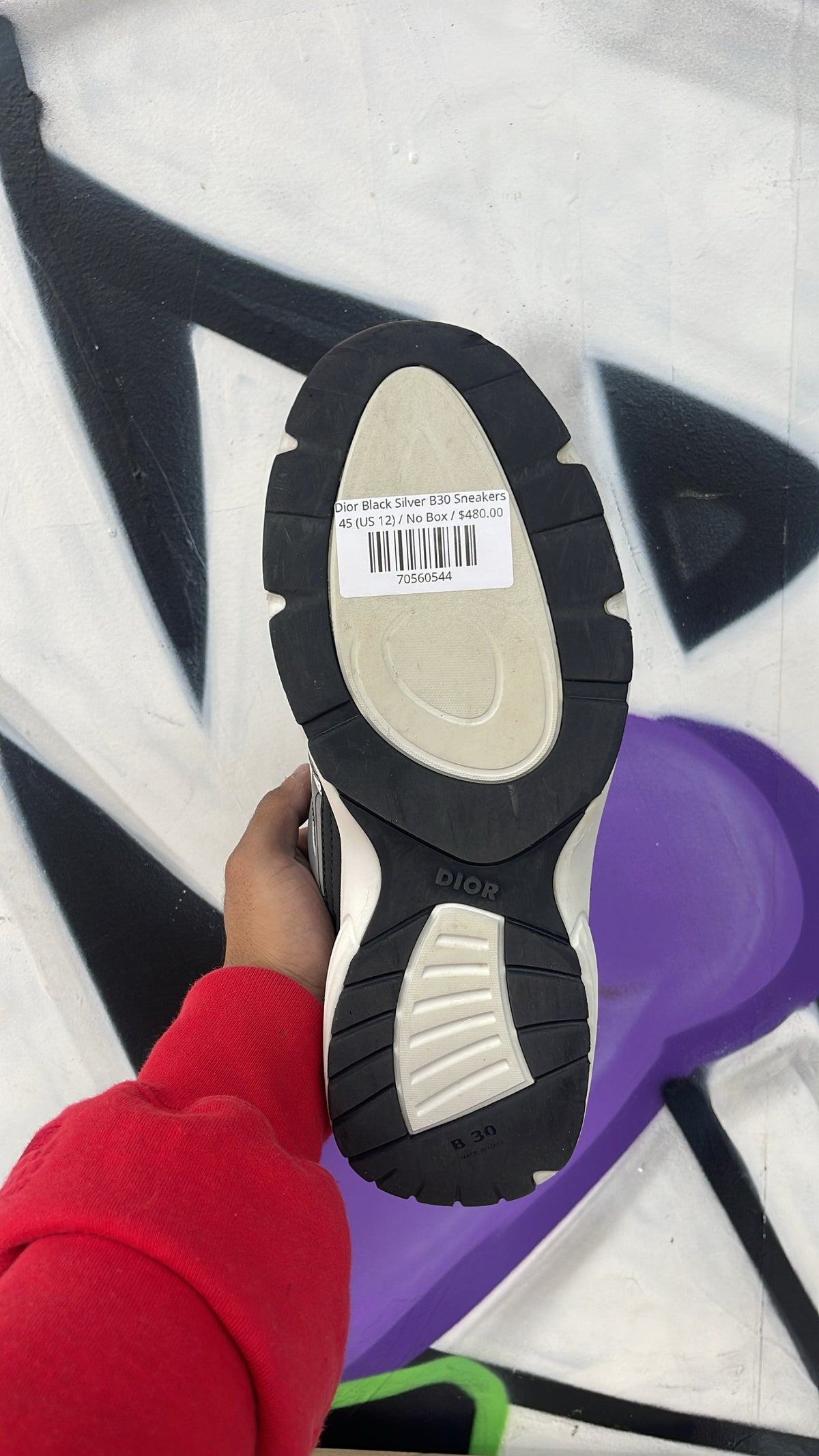 Dior Black Silver B30 Sneakers