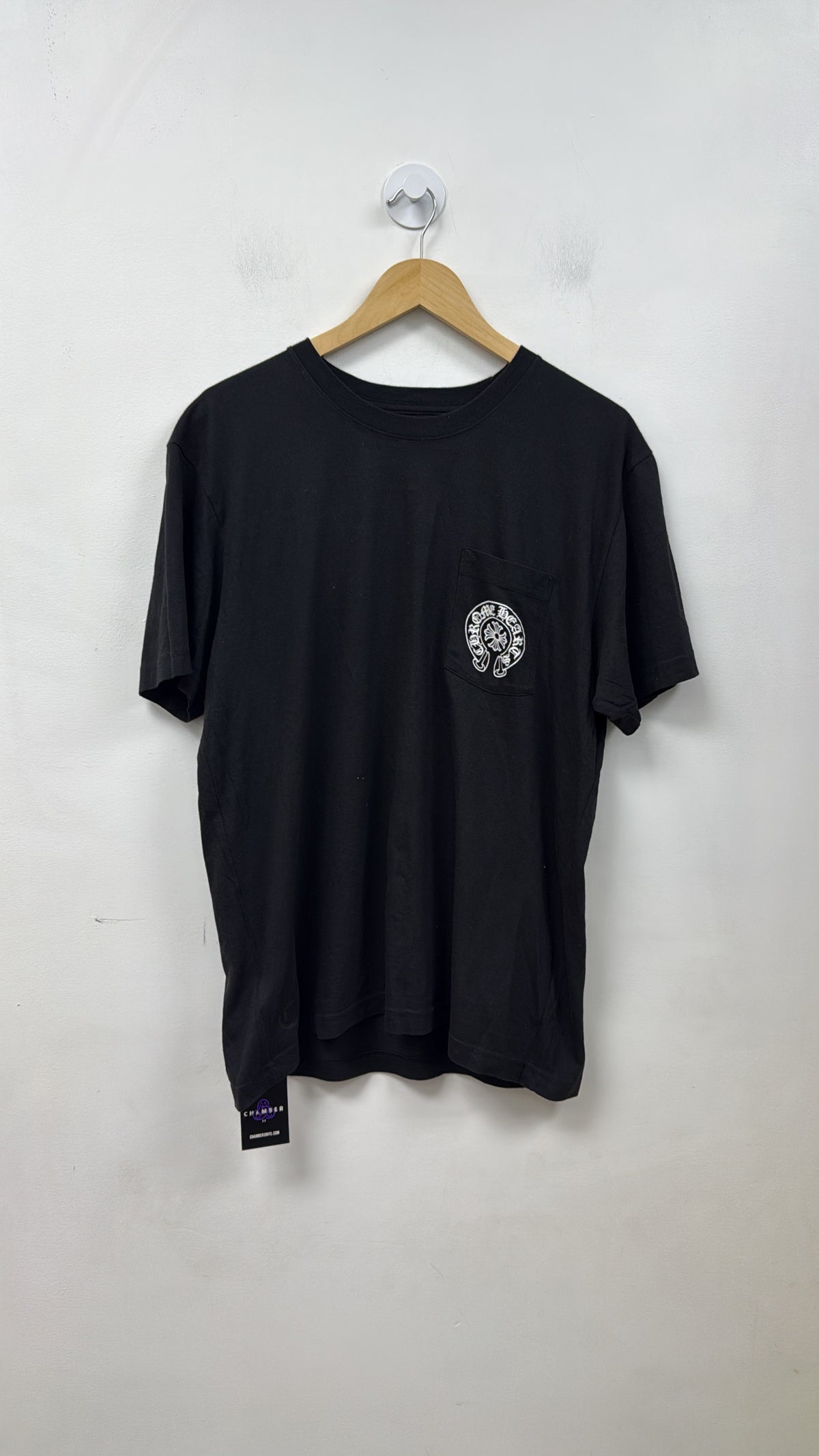 Chrome Hearts Black White Horseshoe Logo Tee