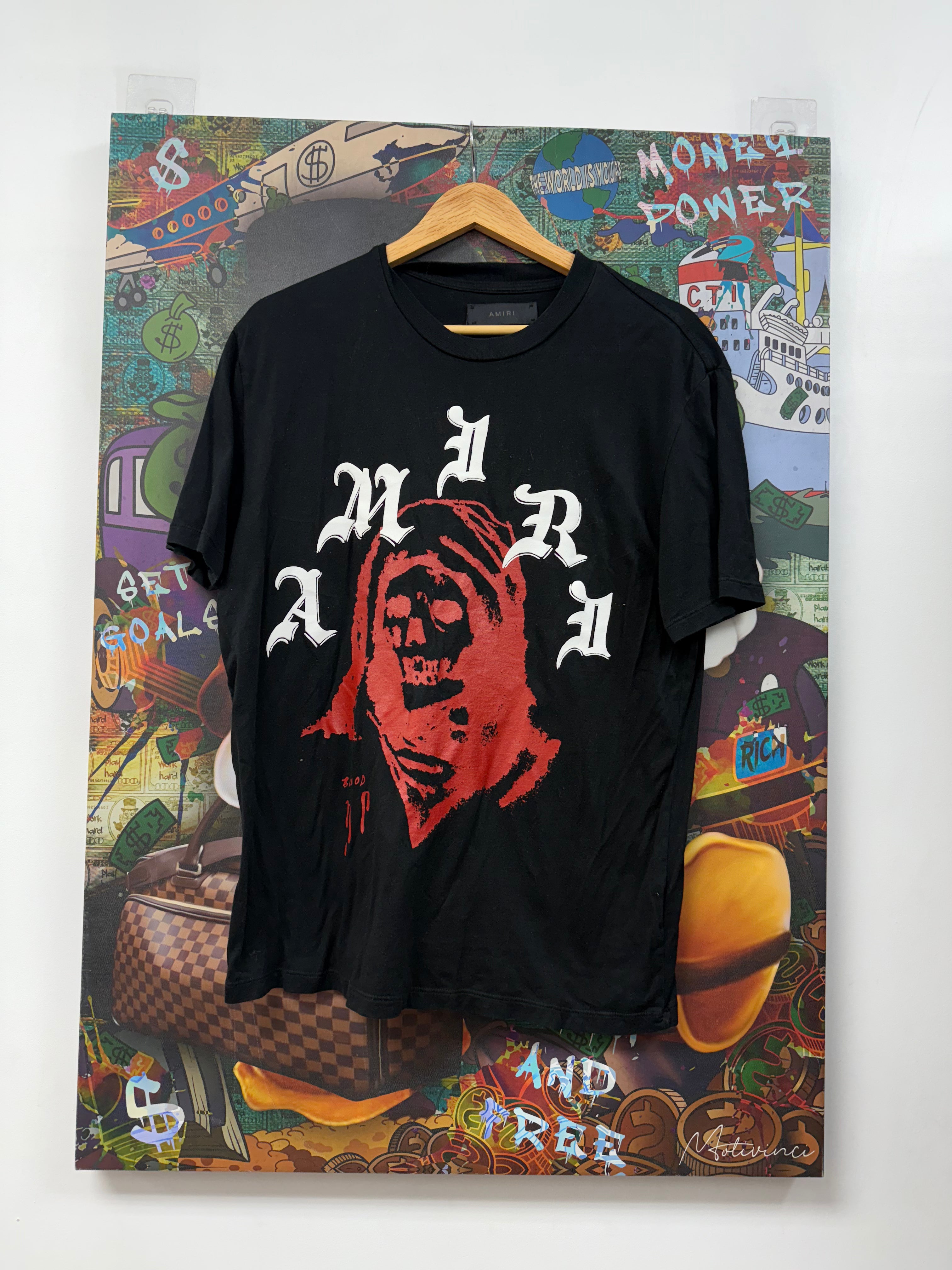 Amiri Black Red Wes Lang Reaper Tee