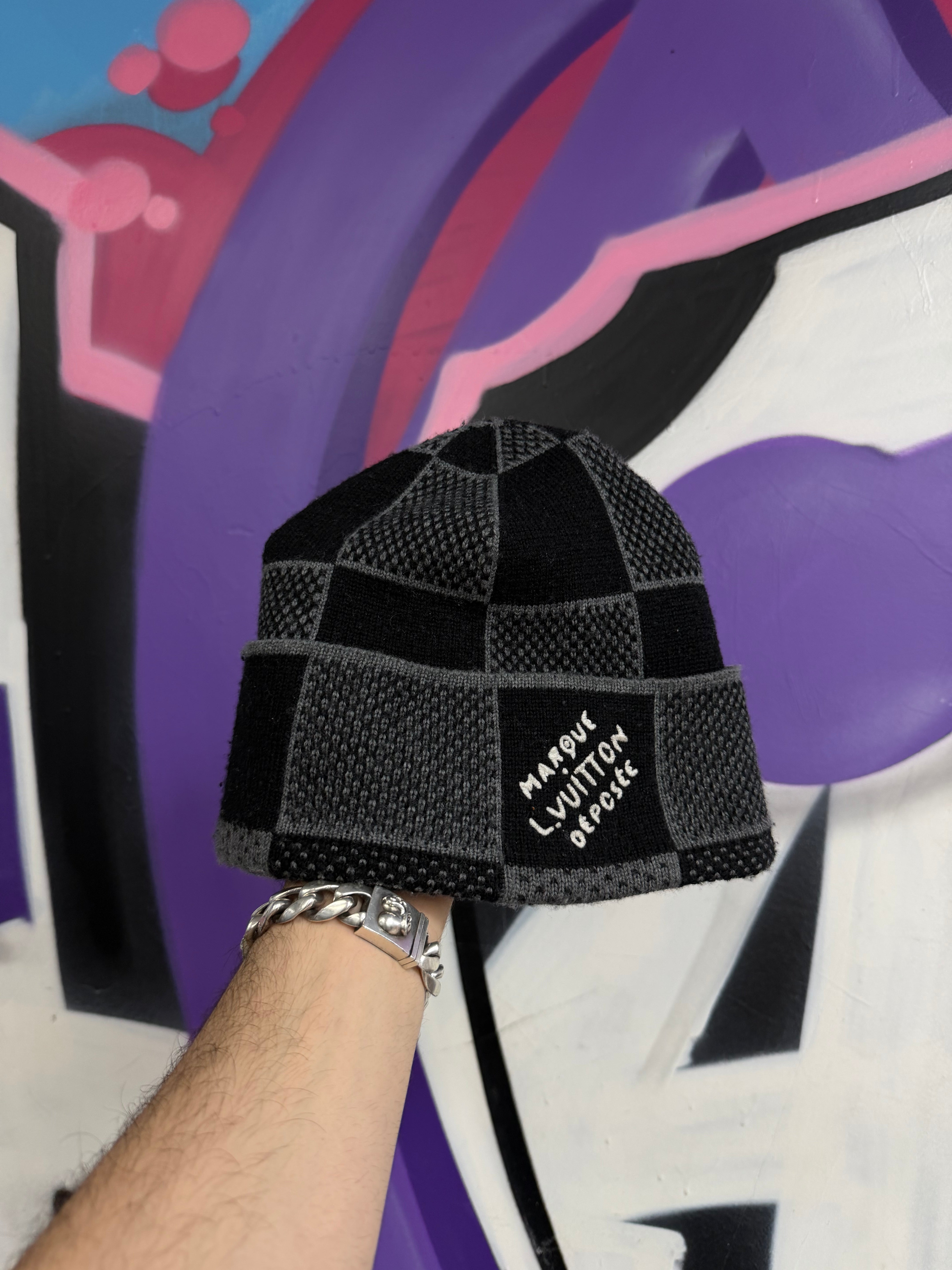 Louis Vuitton Checkered Marque Deposte Beanie