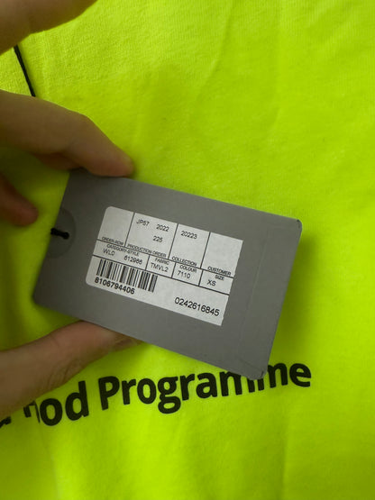 Balenciaga World Food Programme Lime Tee New With Tags