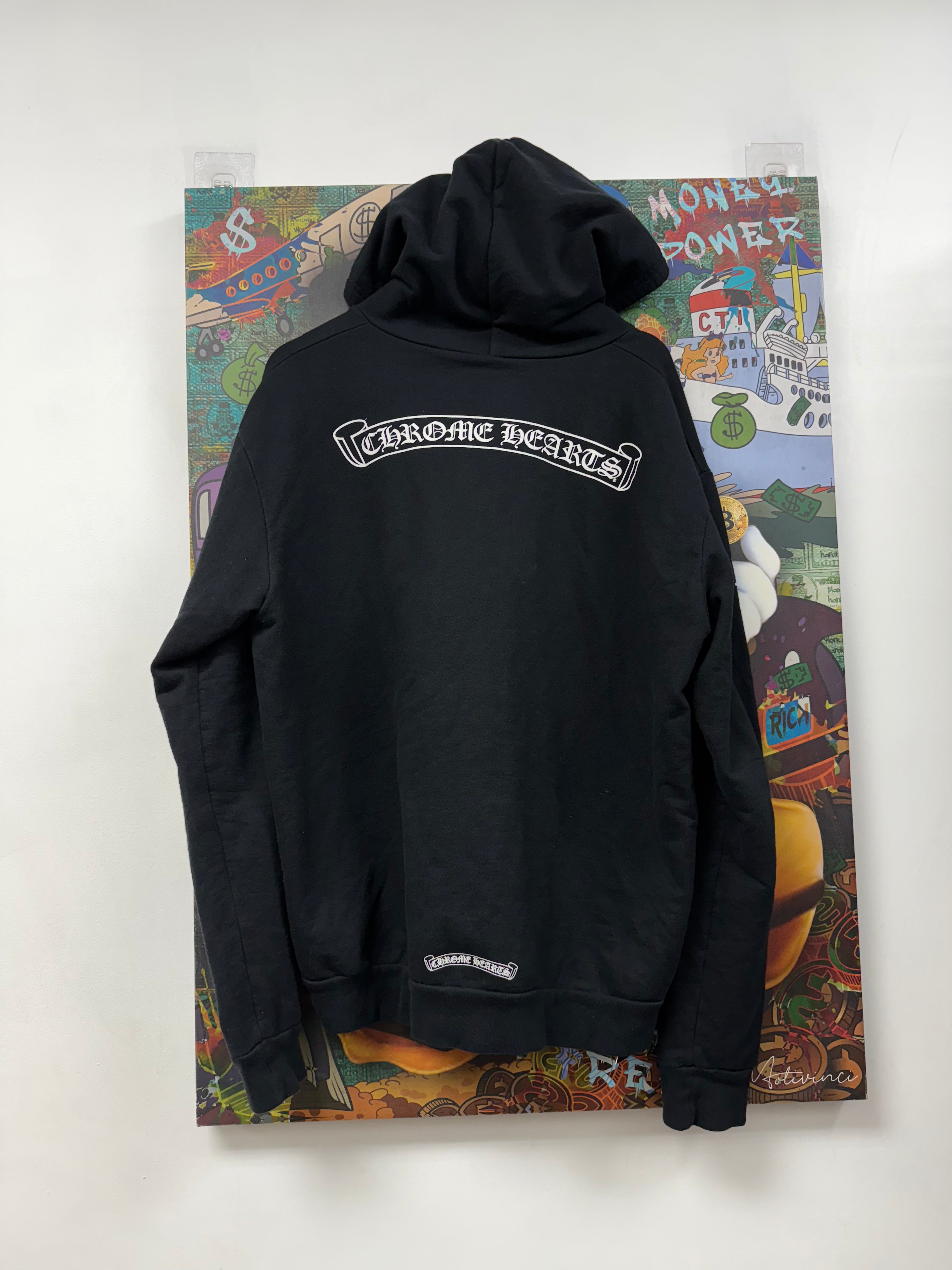 Chrome Hearts Black Scroll Zip Up