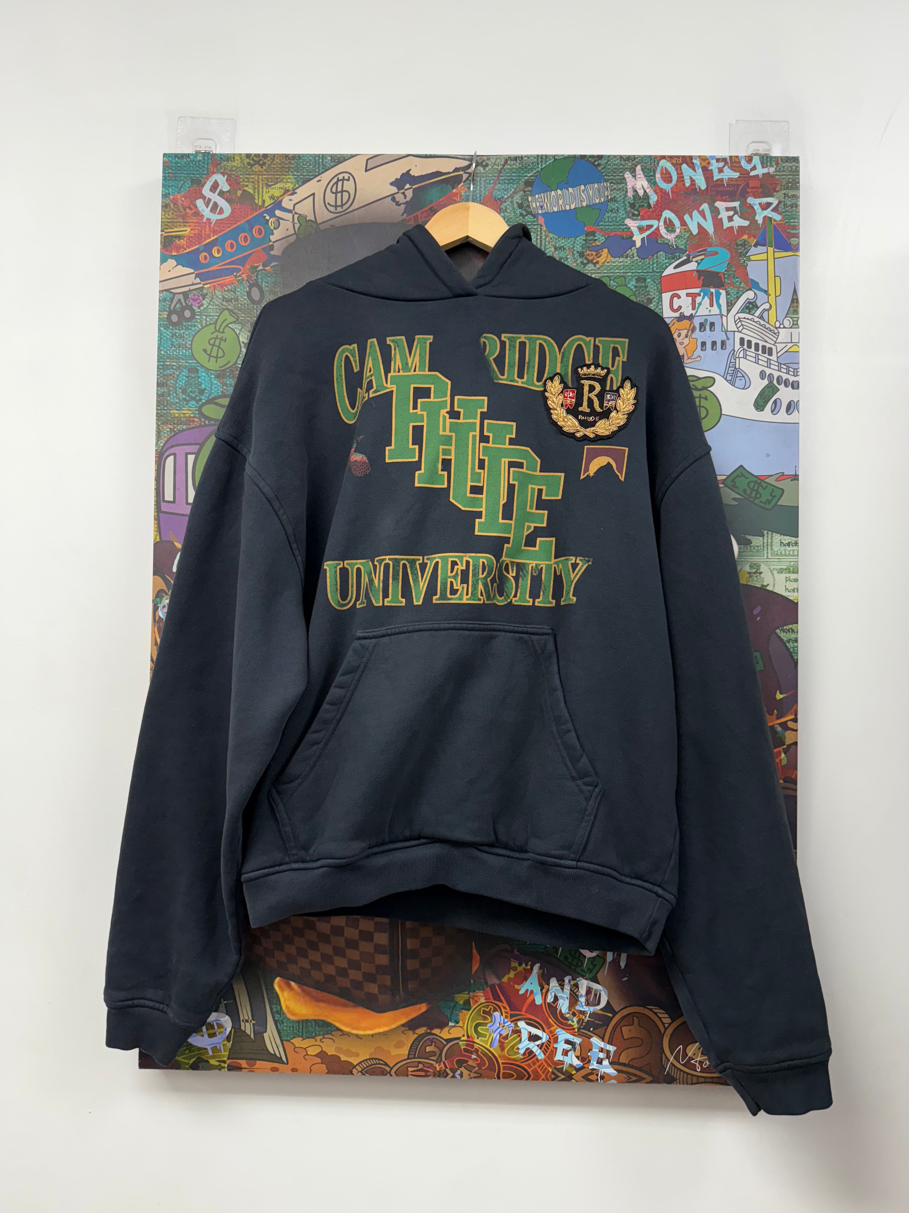 Rhude Navy Cambridge University Hoodie