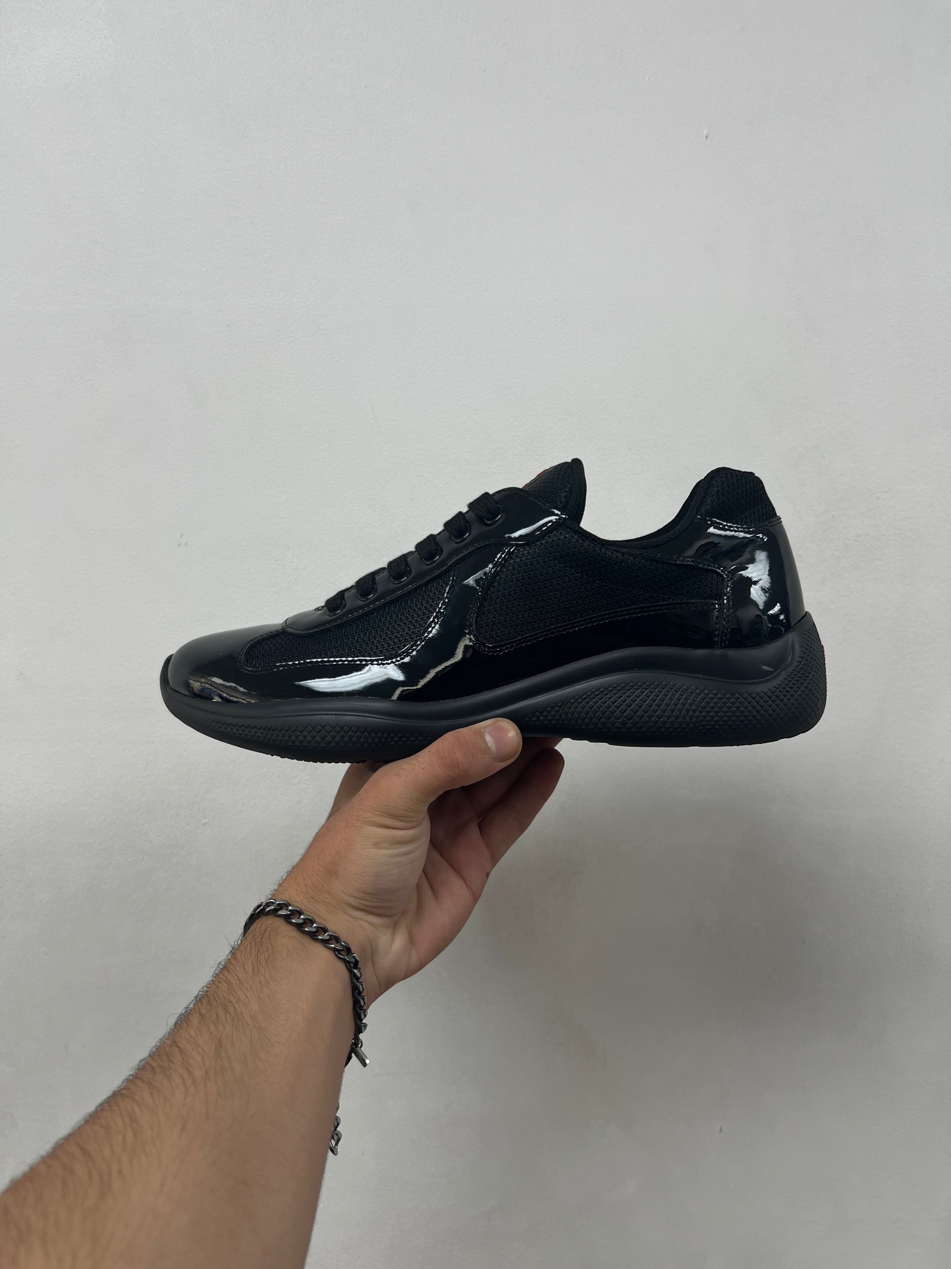 Prada Triple Black Cup Sneakers