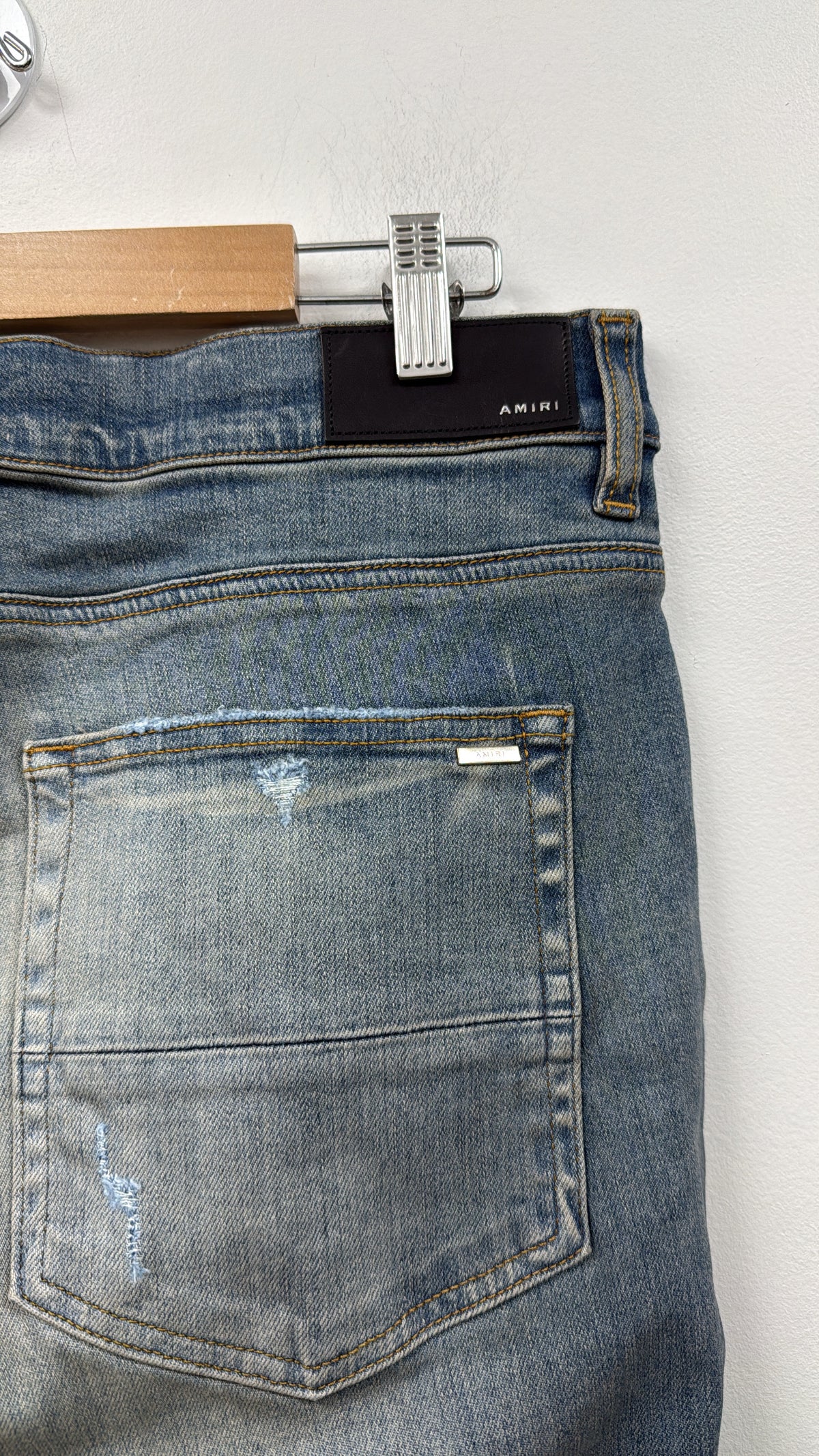 Amiri Light Wash Shotgun Jeans