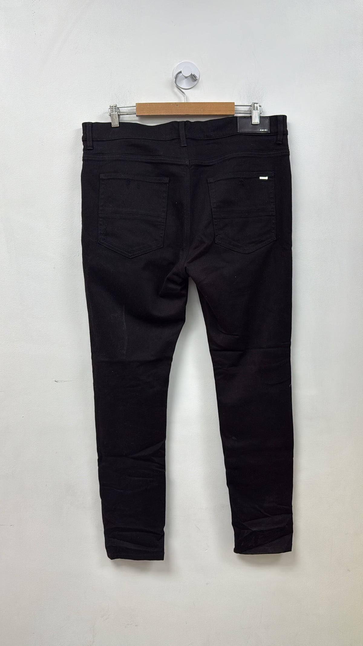 Amiri Black Broken Thrasher Jeans