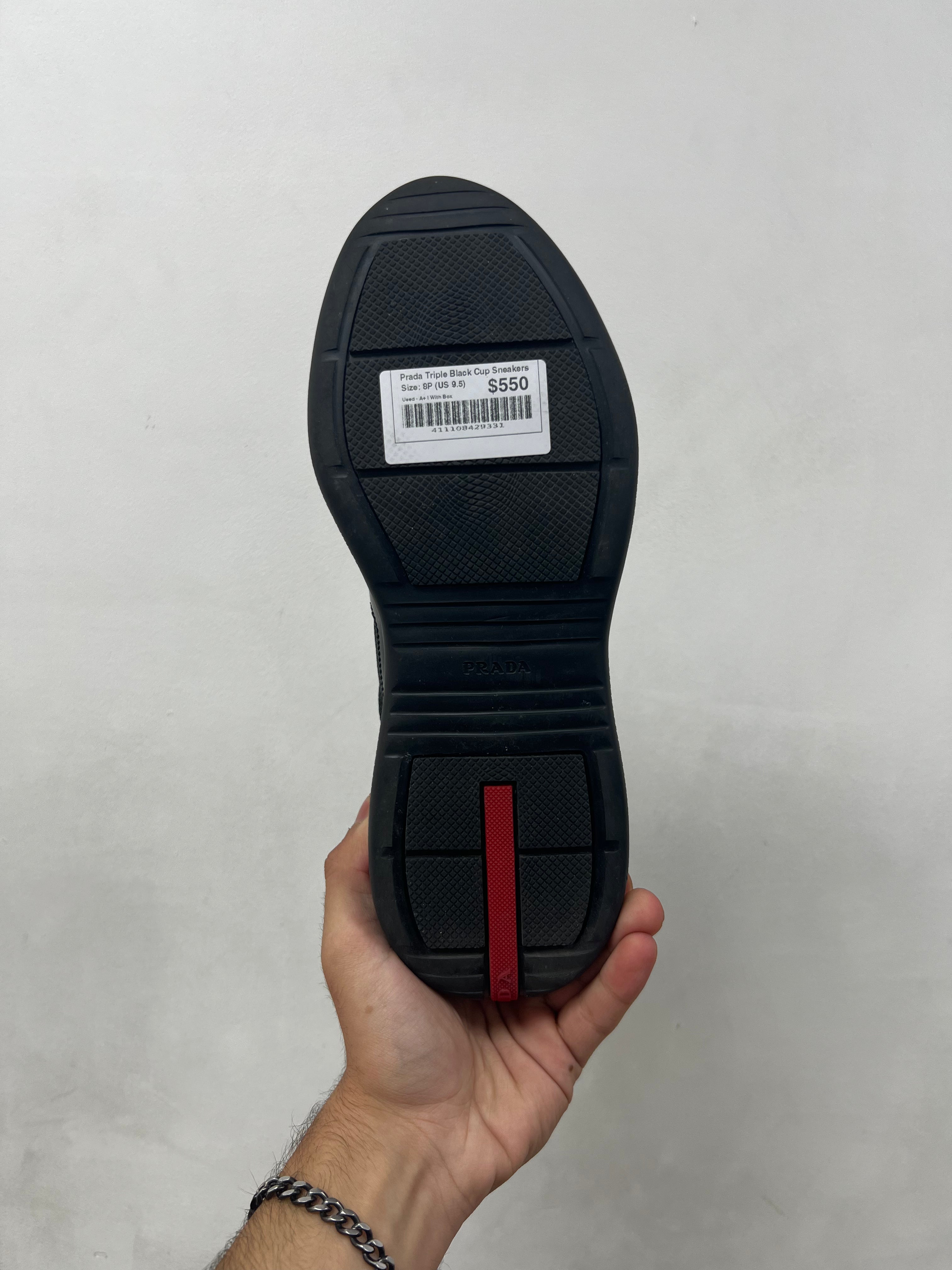 Prada Triple Black Cup Sneakers