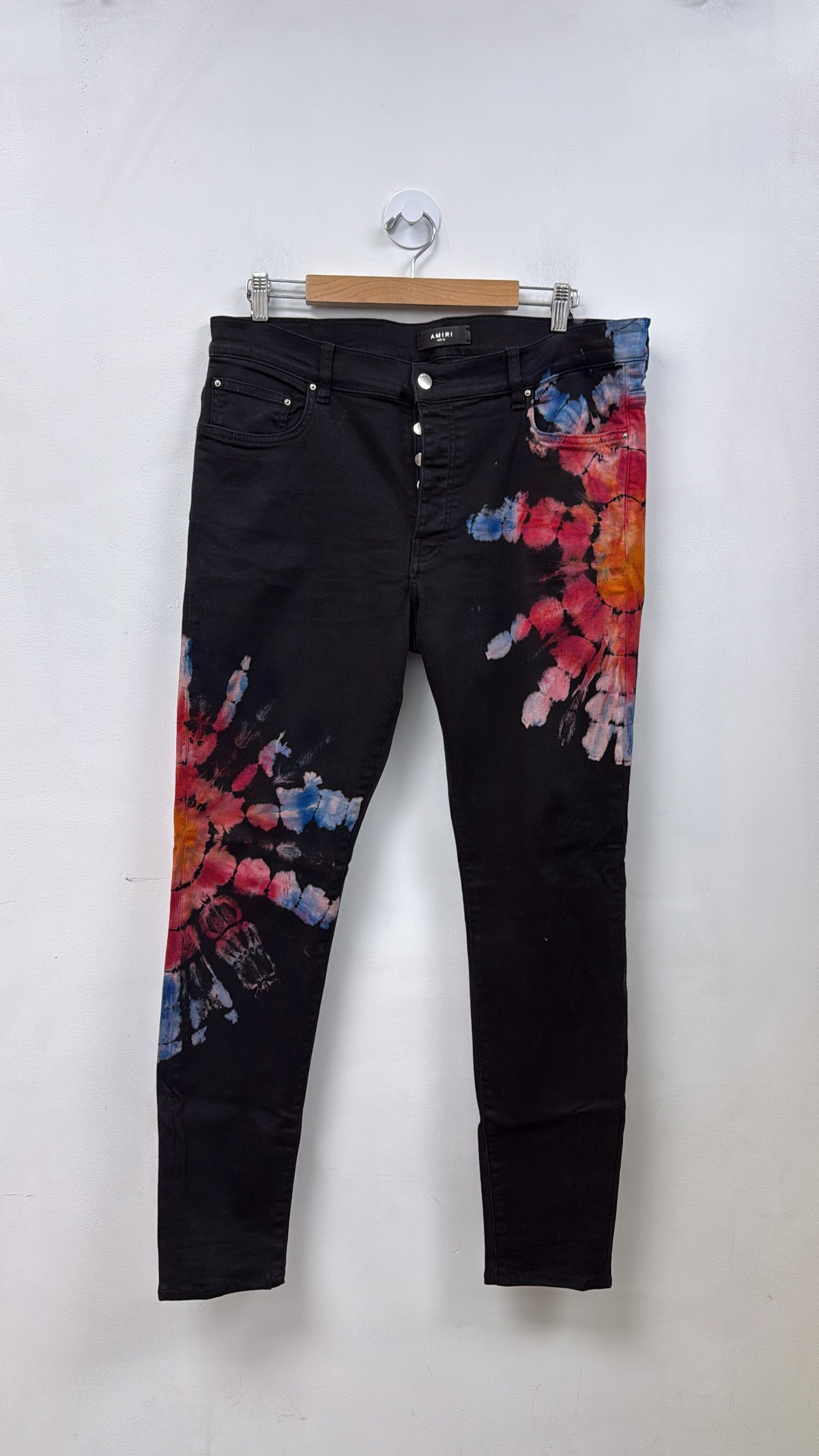 Amiri Black Tie Dye Jeans