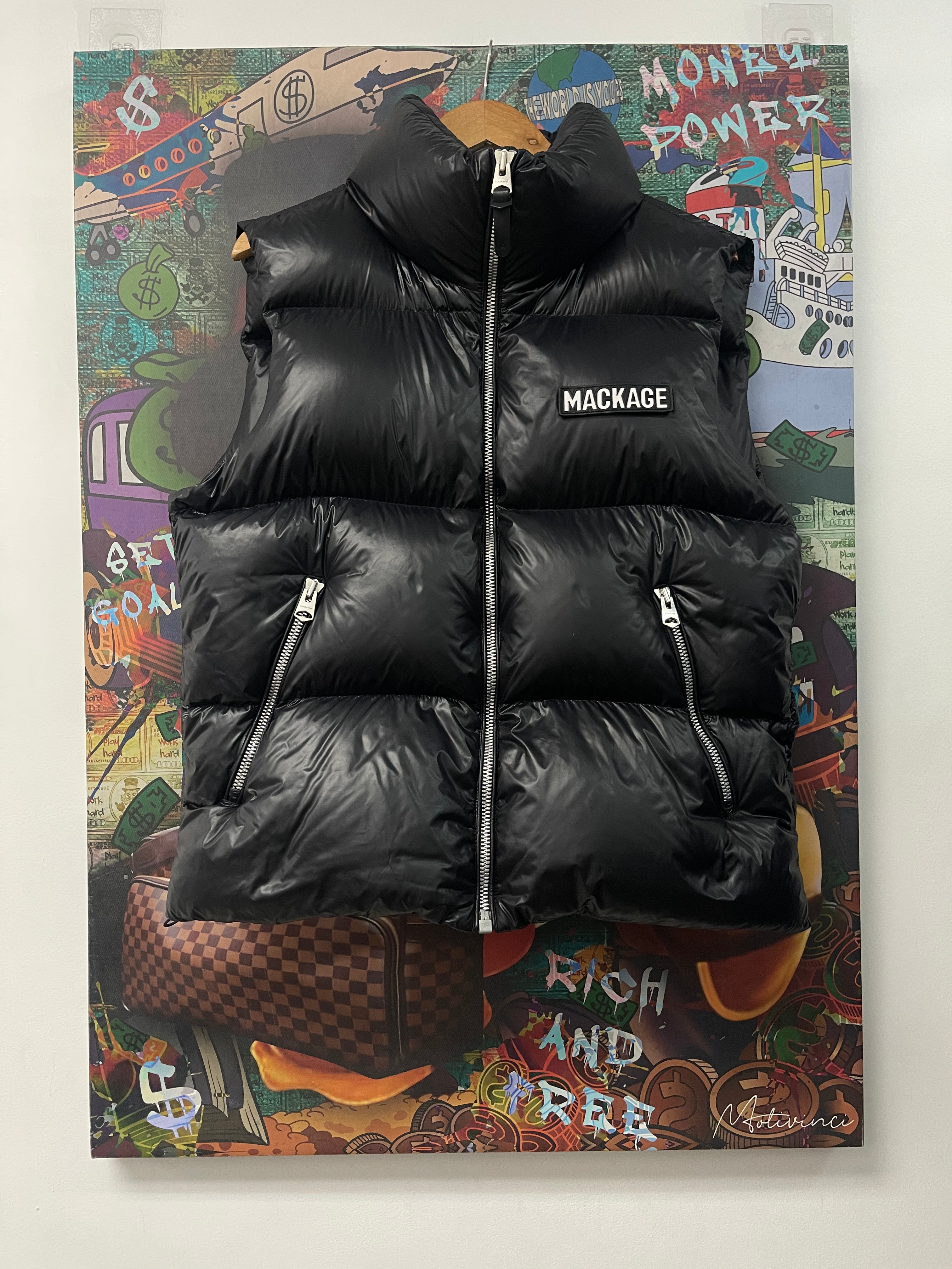 Mackage Black Puffer Vest