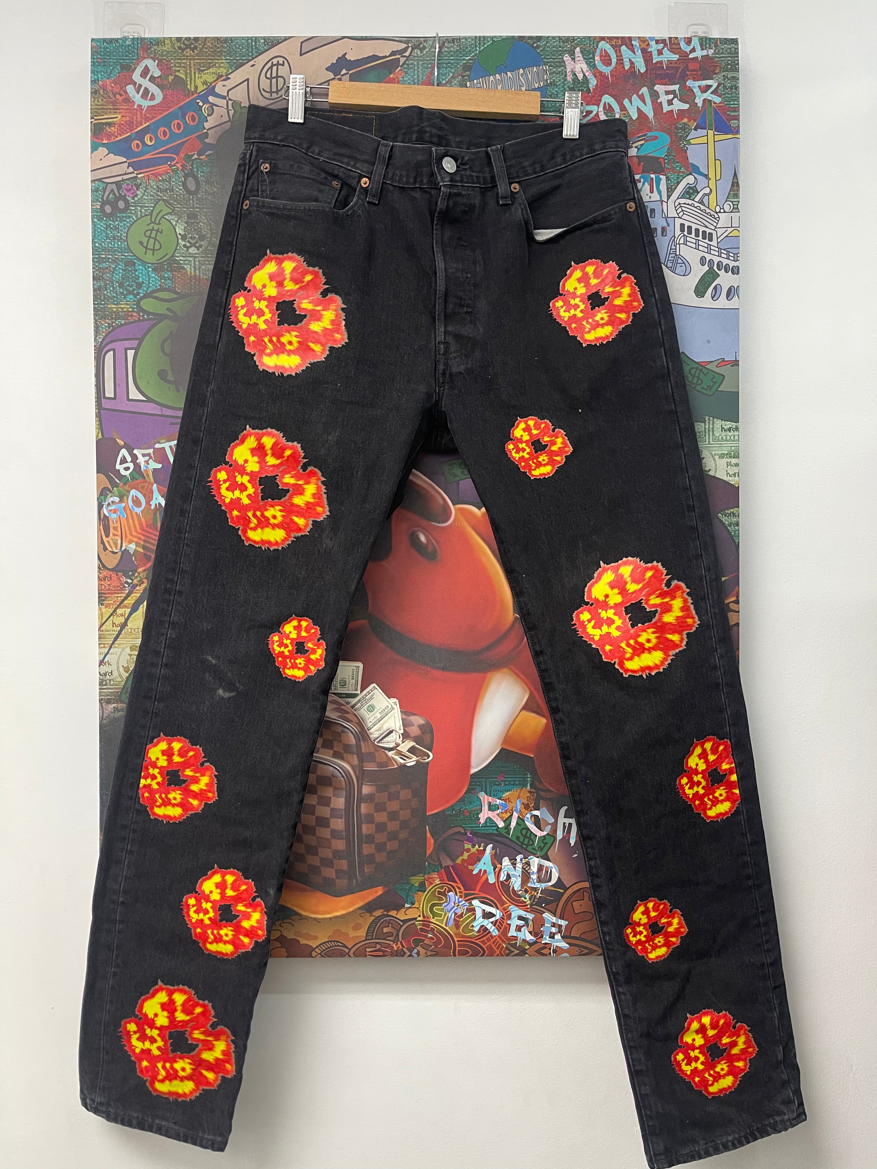 Denim Tears Black Off Set Jeans