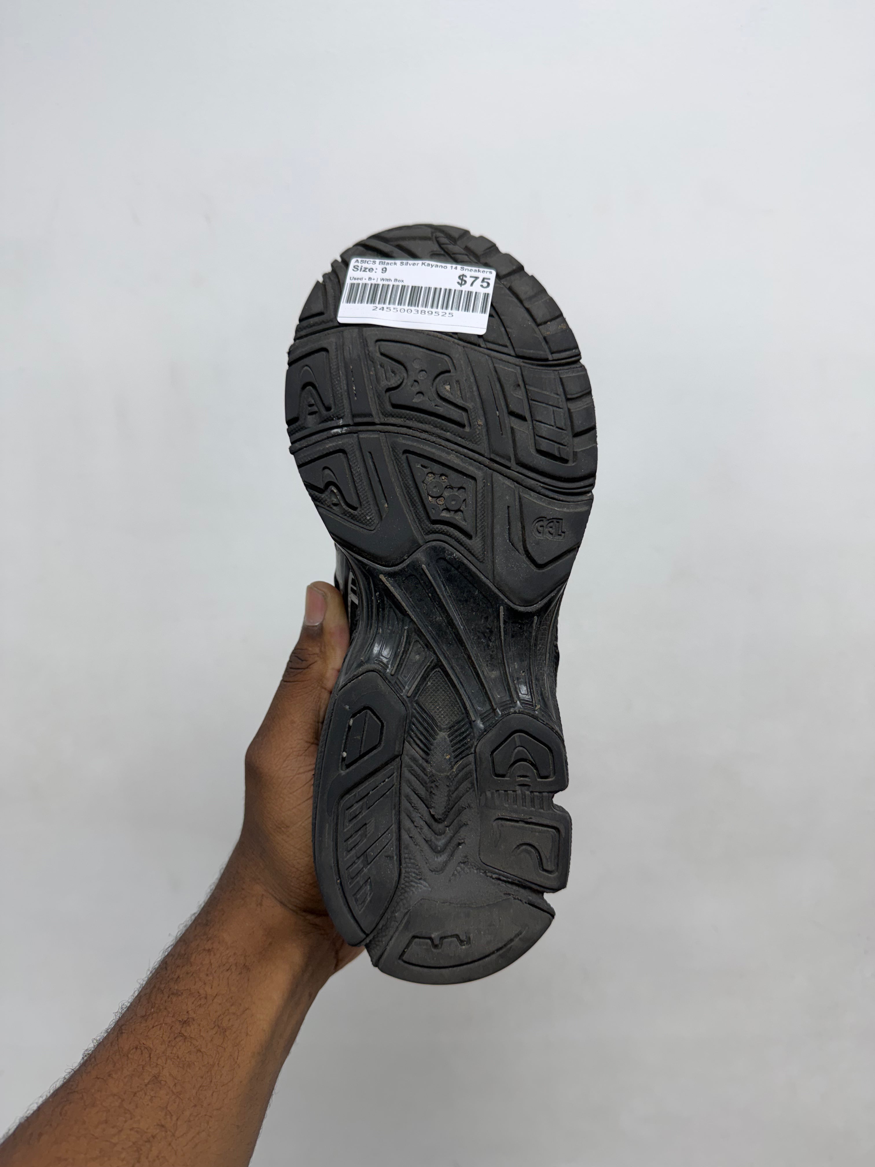 ASICS Black Silver Kayano 14 Sneakers