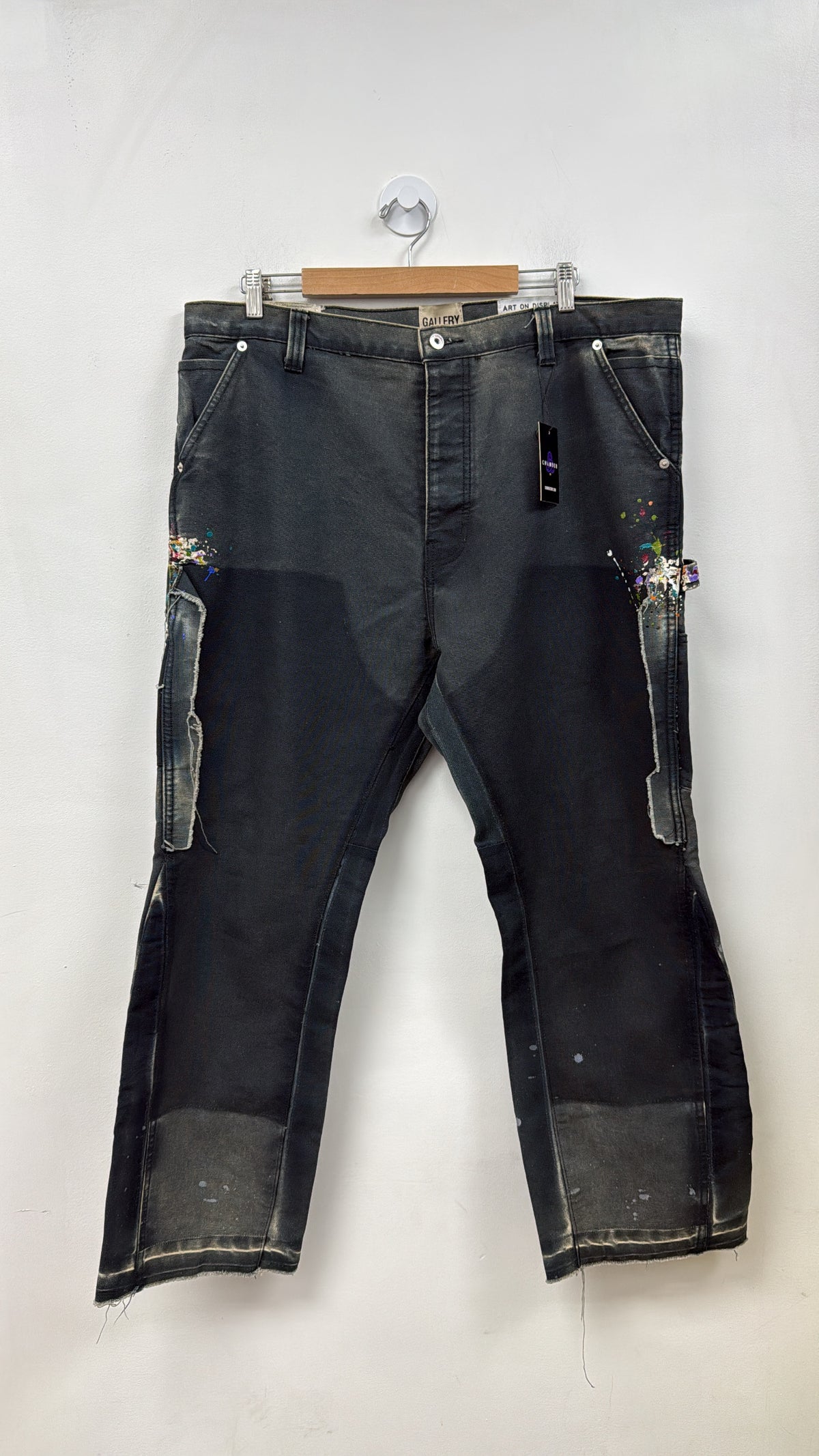 Gallery Dept Navy Carpenter Paint Splatter Jeans
