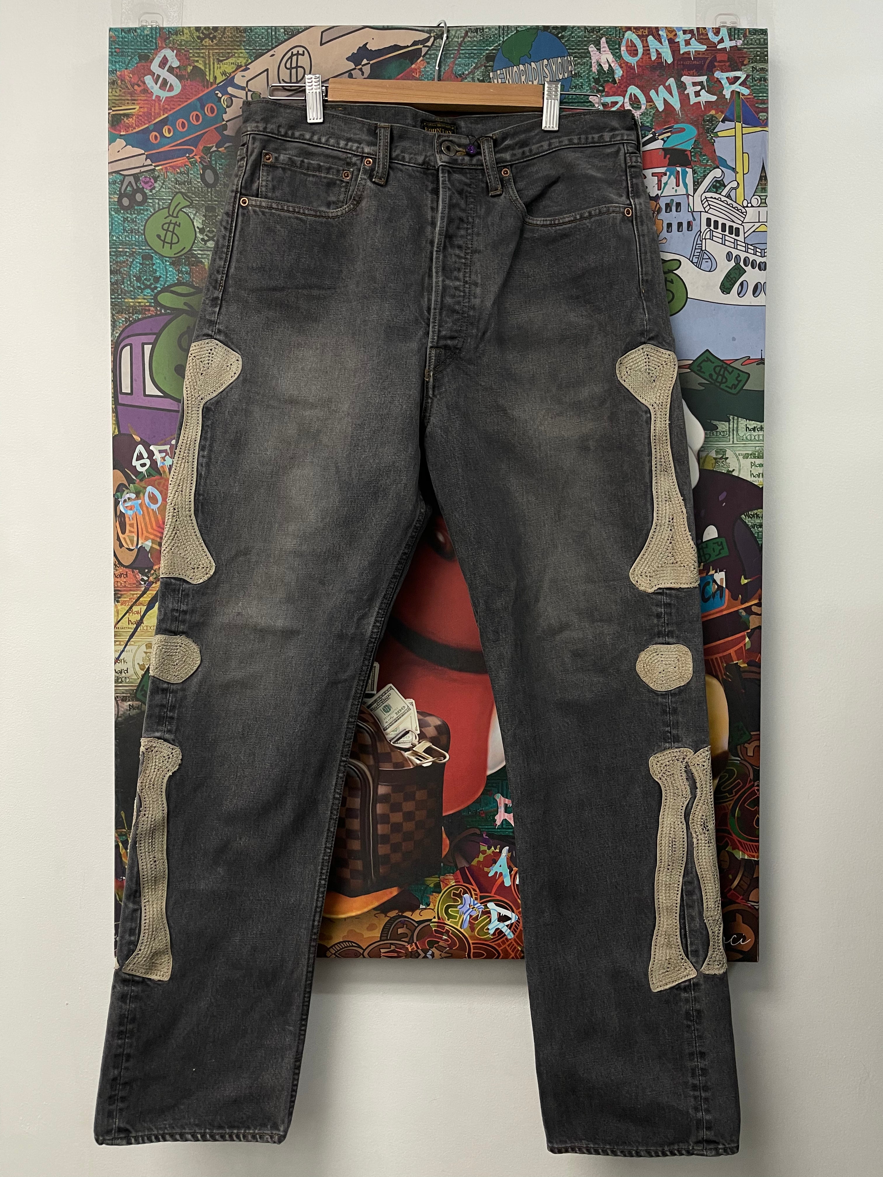 Kapital Grey Bone Jeans
