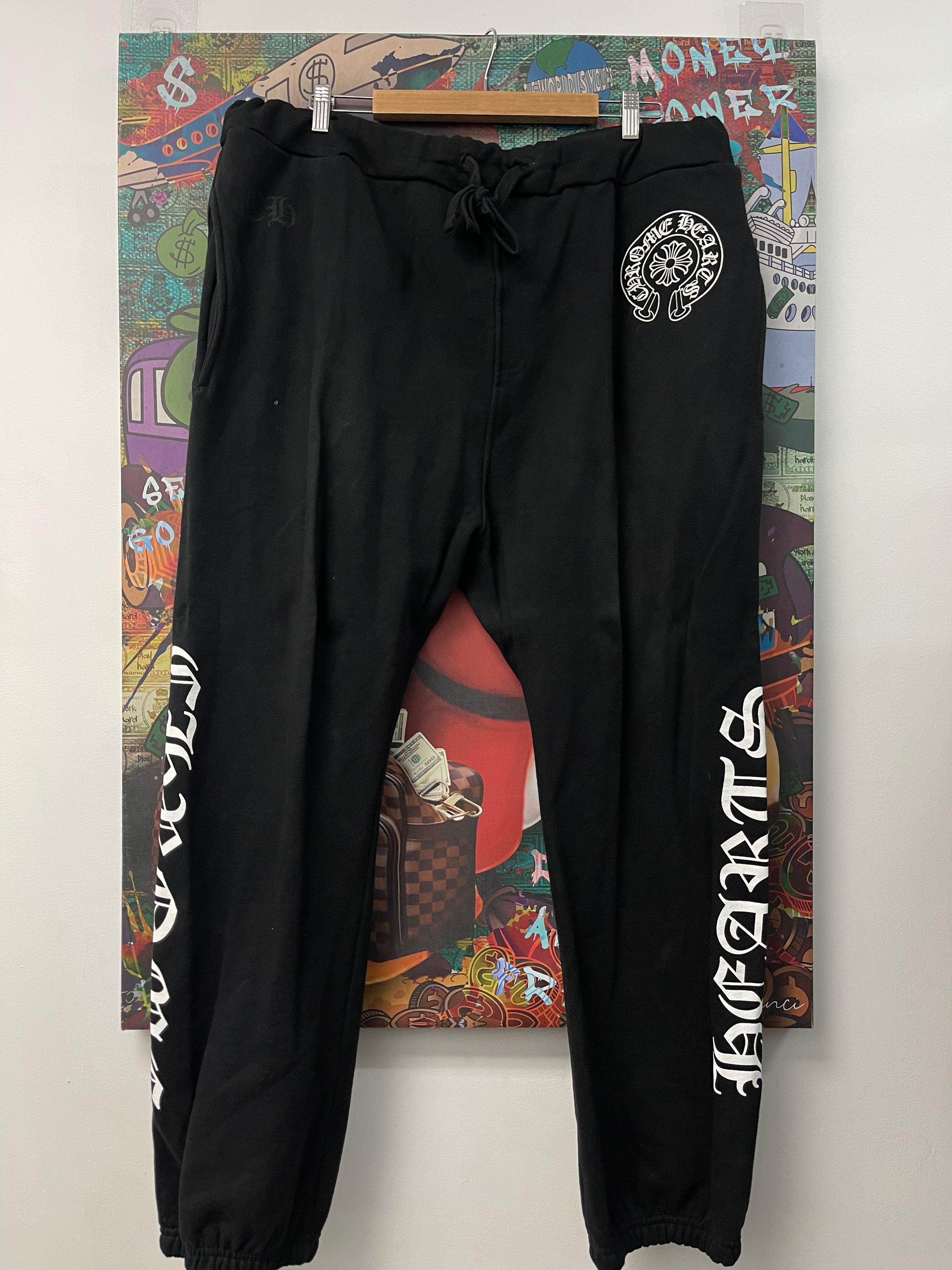 Chrome Hearts Black Horseshoe Thick Sweats
