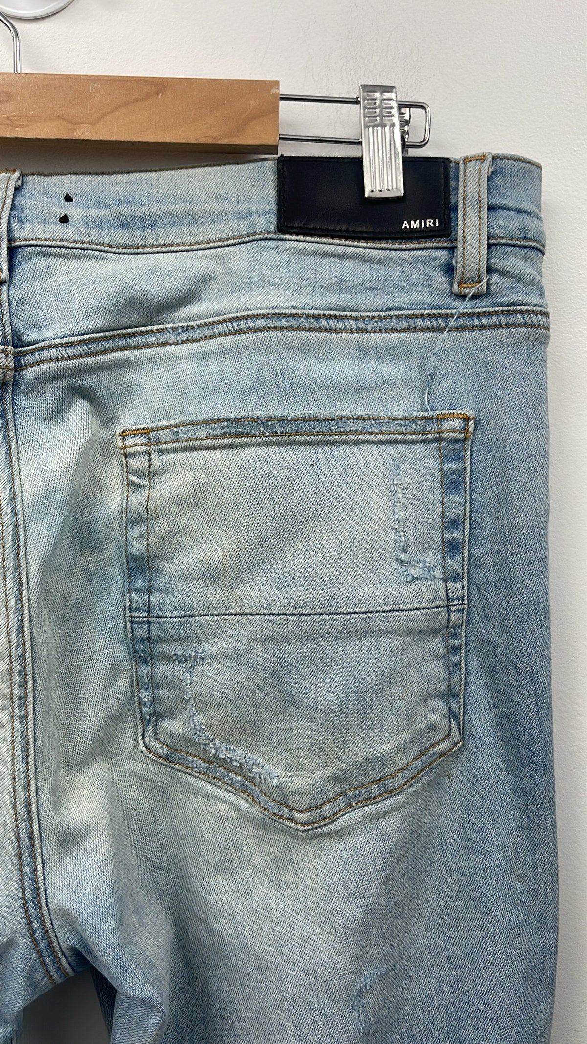 Amiri MX1 Vintage Wash Multi Paisley Patch Jeans