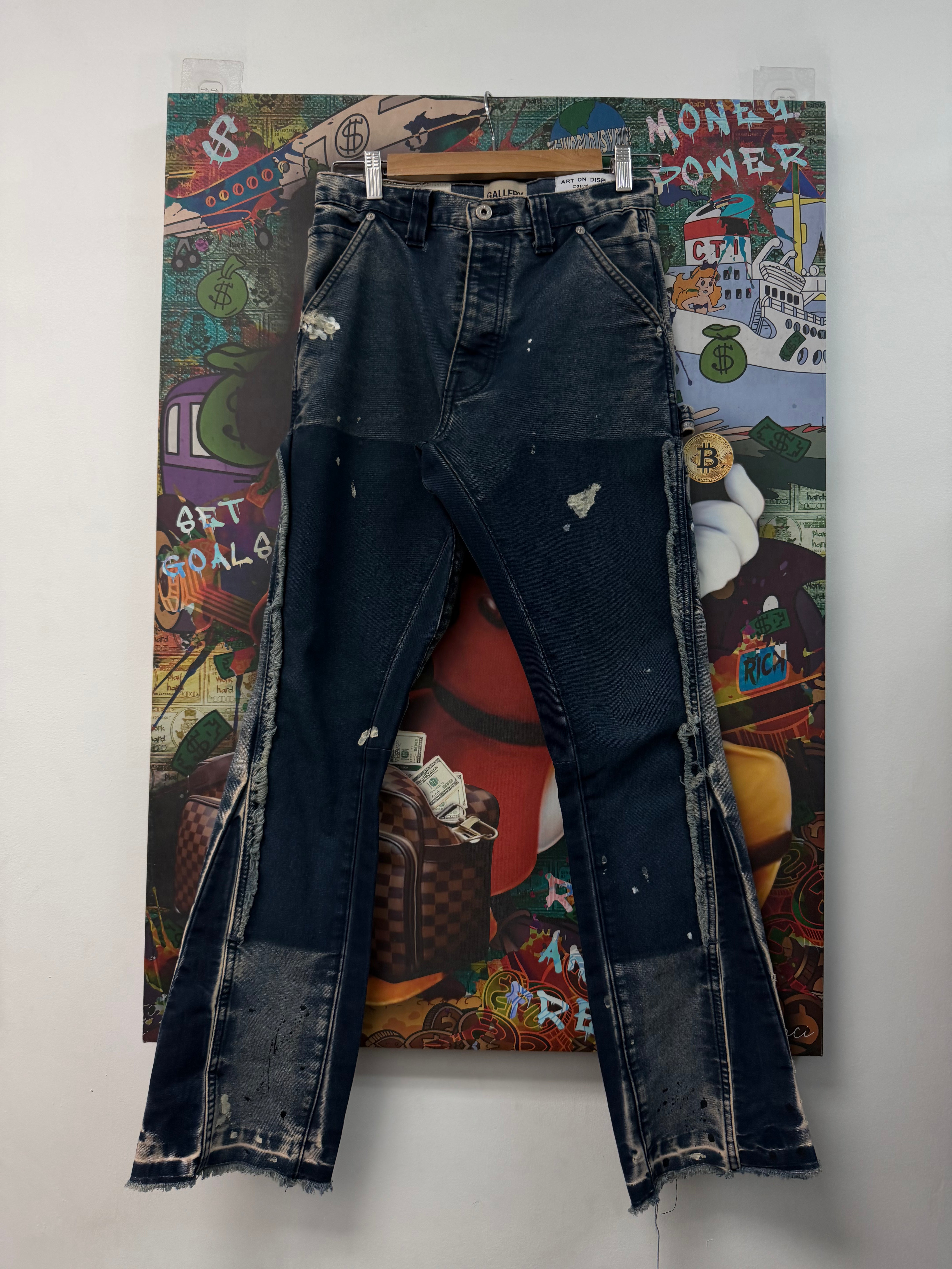 Gallery Dept Navy Flare Jeans