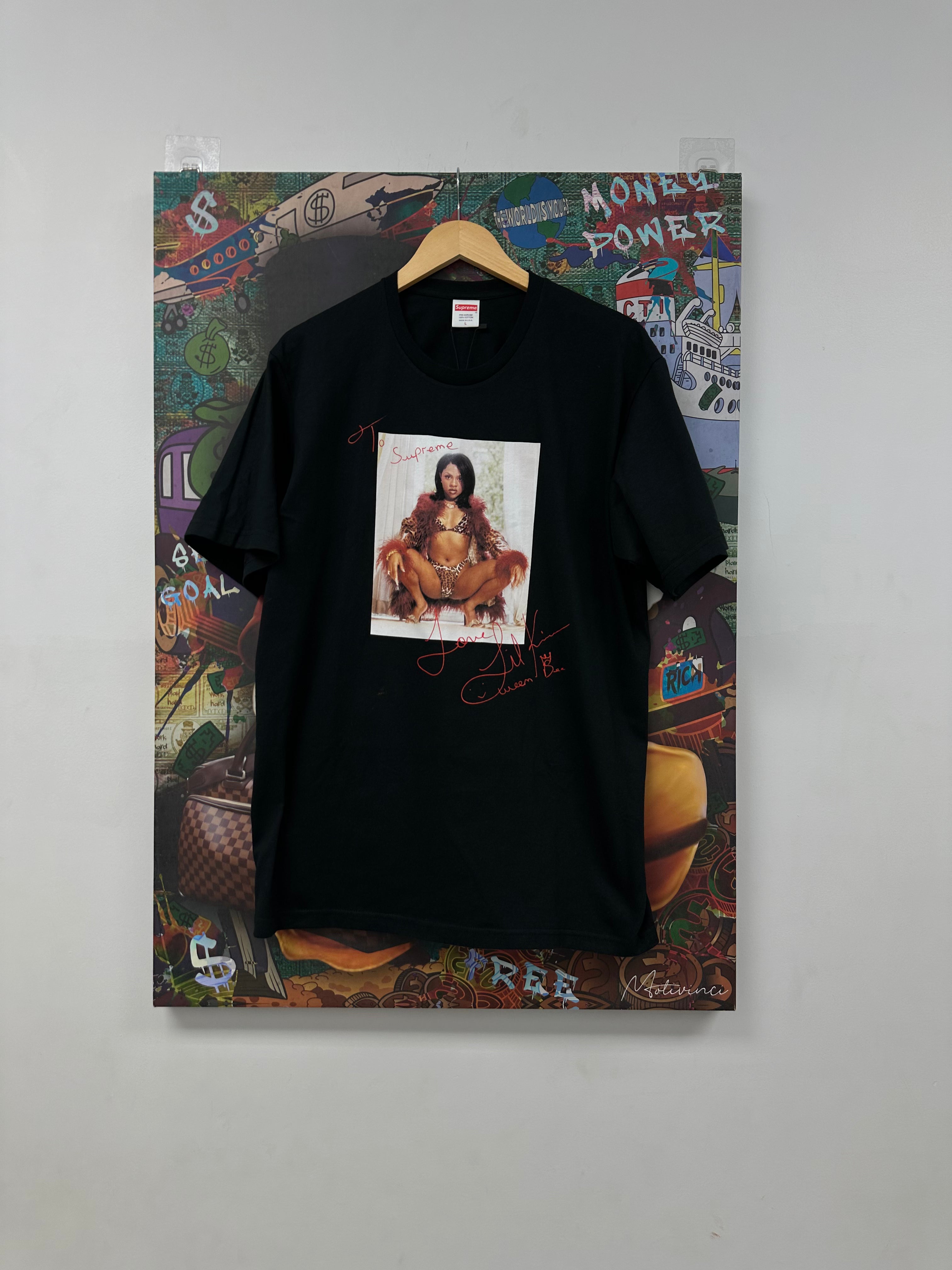 Supreme Lil Kim Tee Black New In Plastic Large