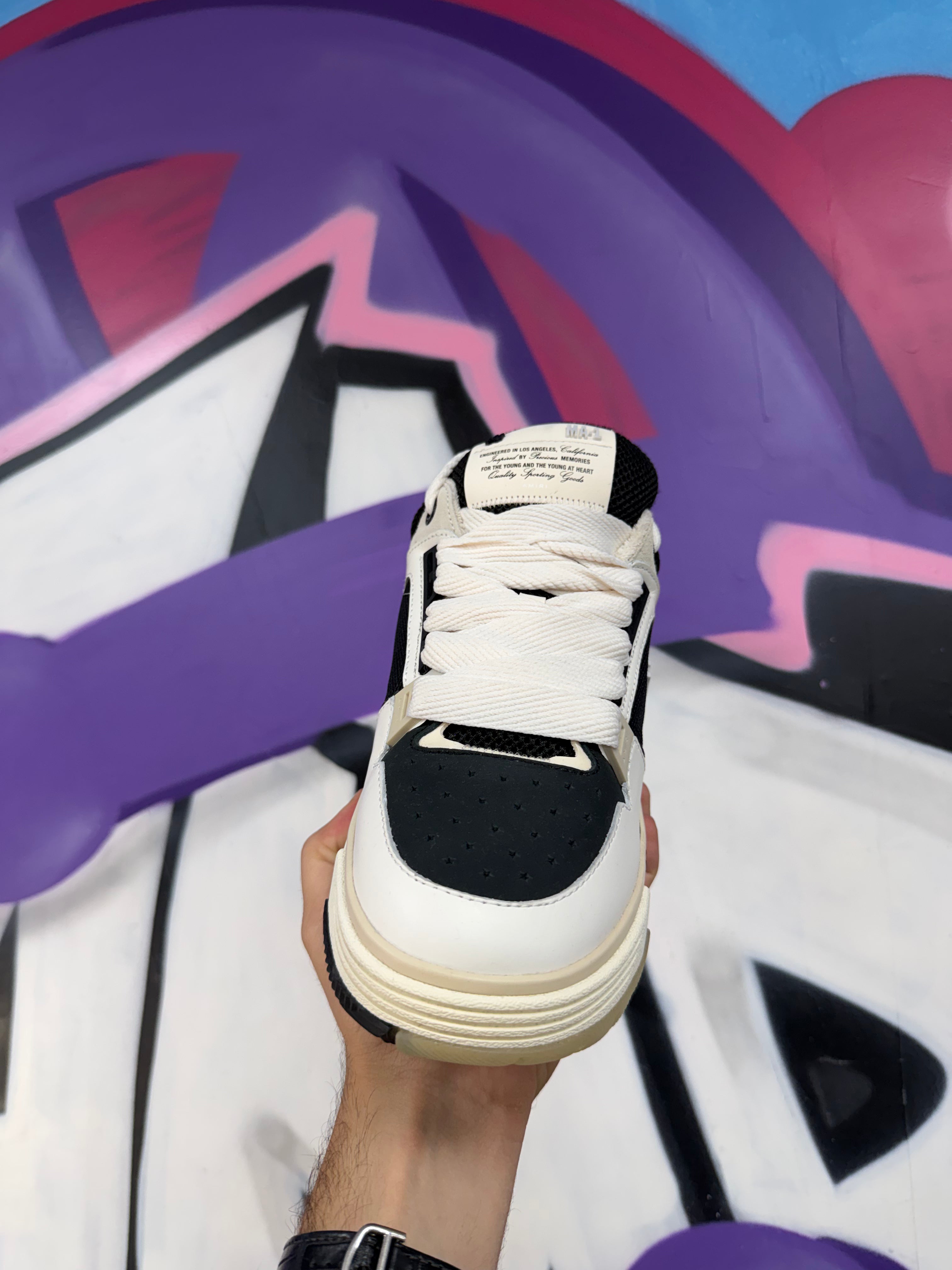 Amiri White Black MA-1 Sneakers