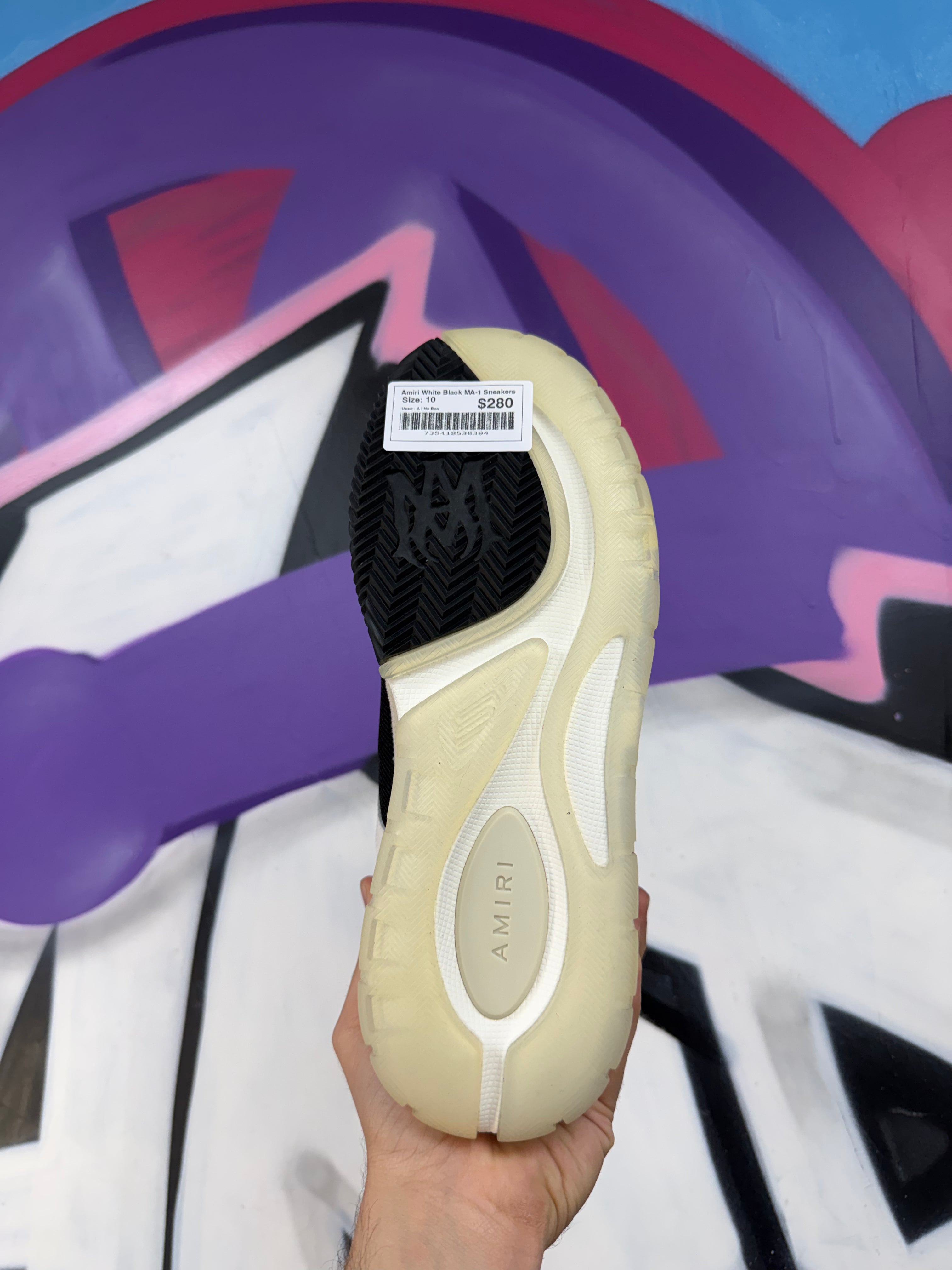 Amiri White Black MA-1 Sneakers