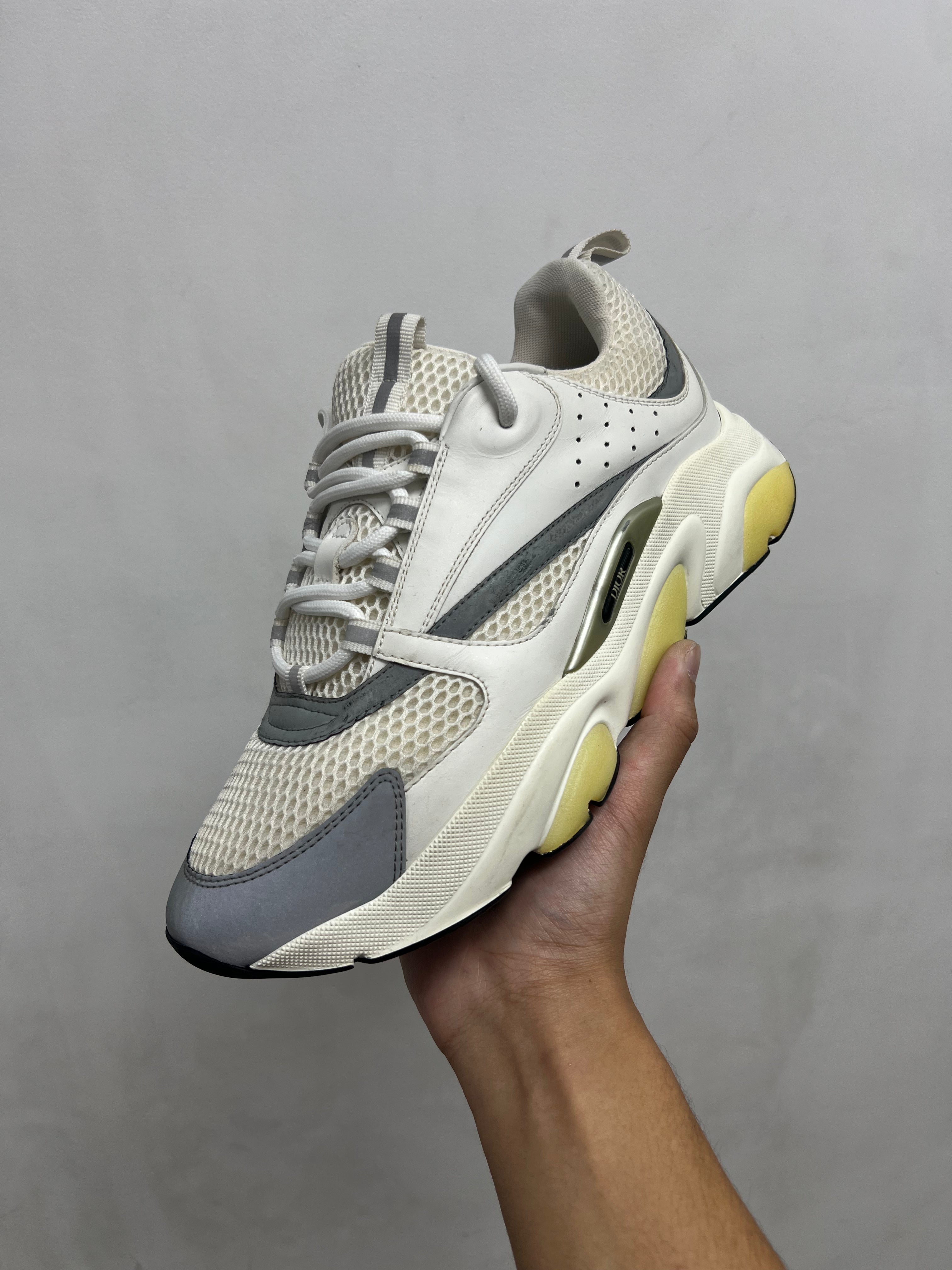 Dior White Silver B22 Sneakers