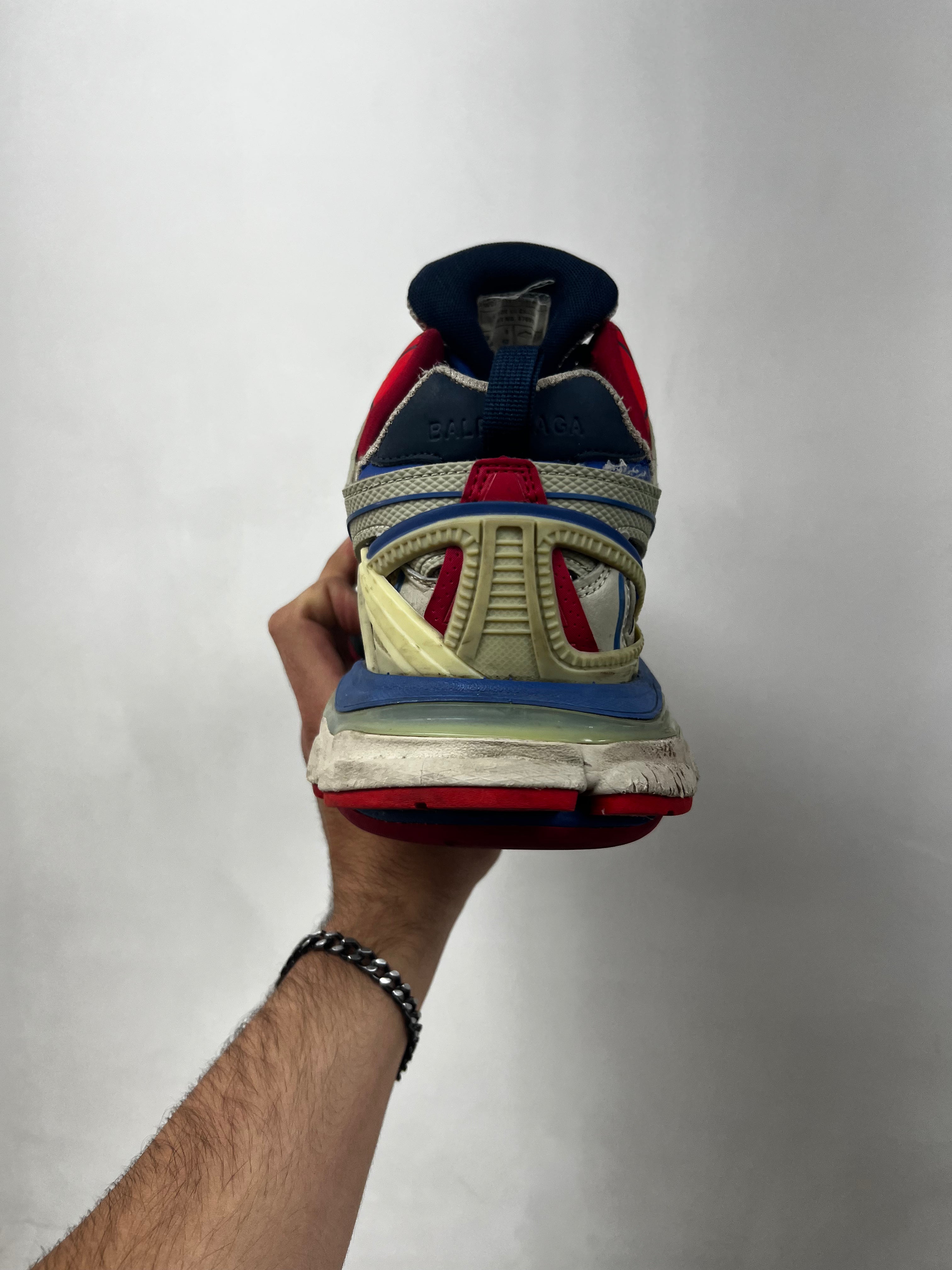 Balenciaga Blue Red Track 2 Sneakers