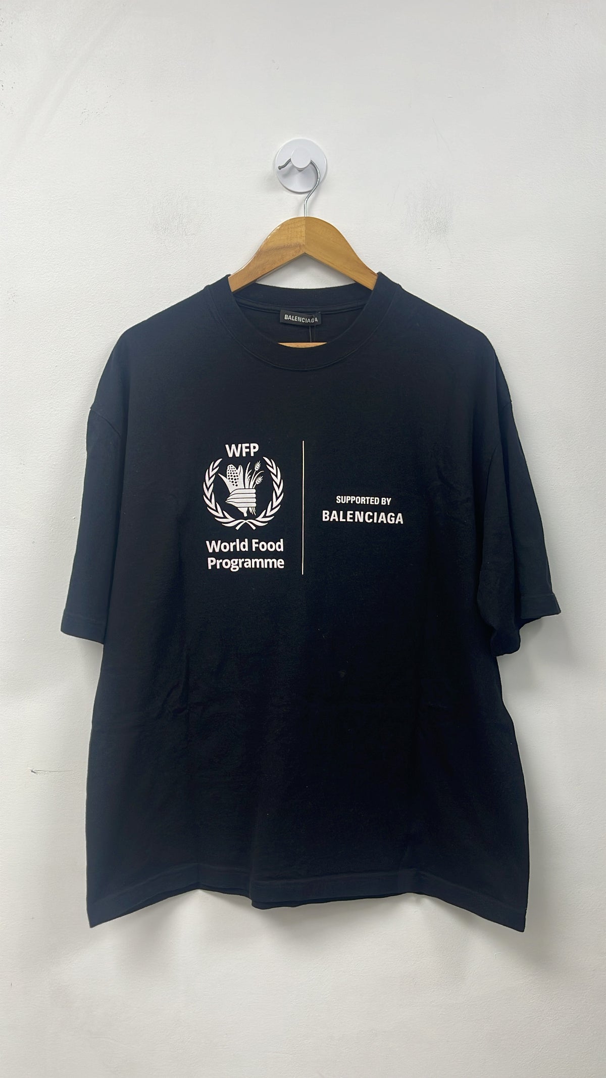 Balenciaga Black World Food Programme Tee