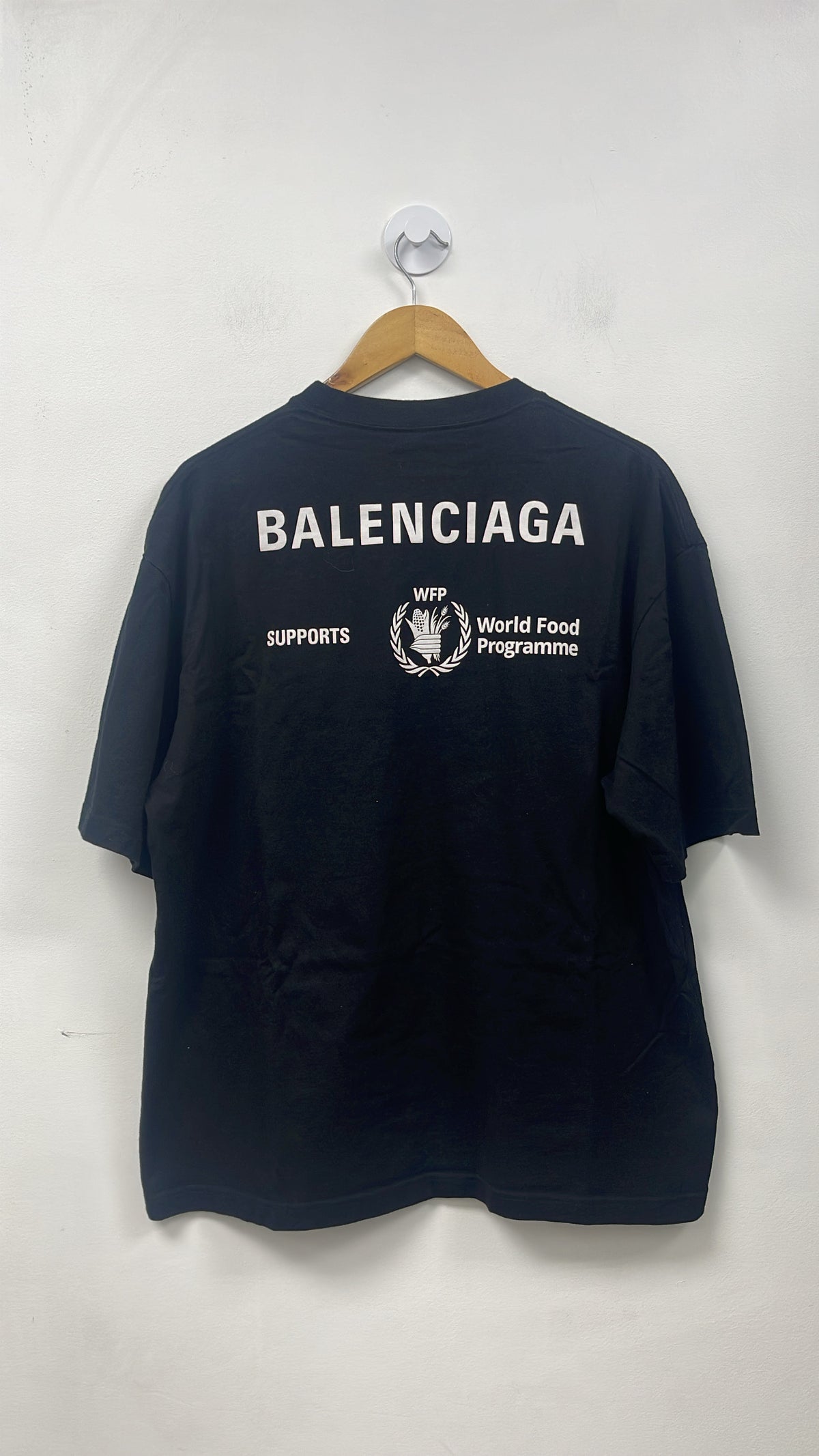 Balenciaga Black World Food Programme Tee