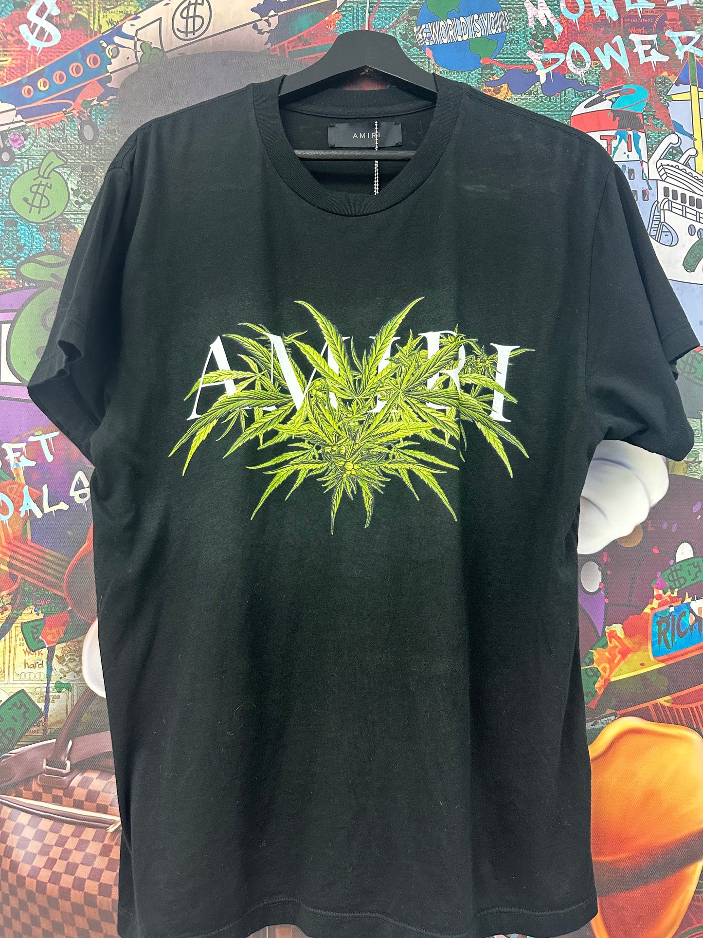 Amiri Tee Core Logo Plants New Small With Tags