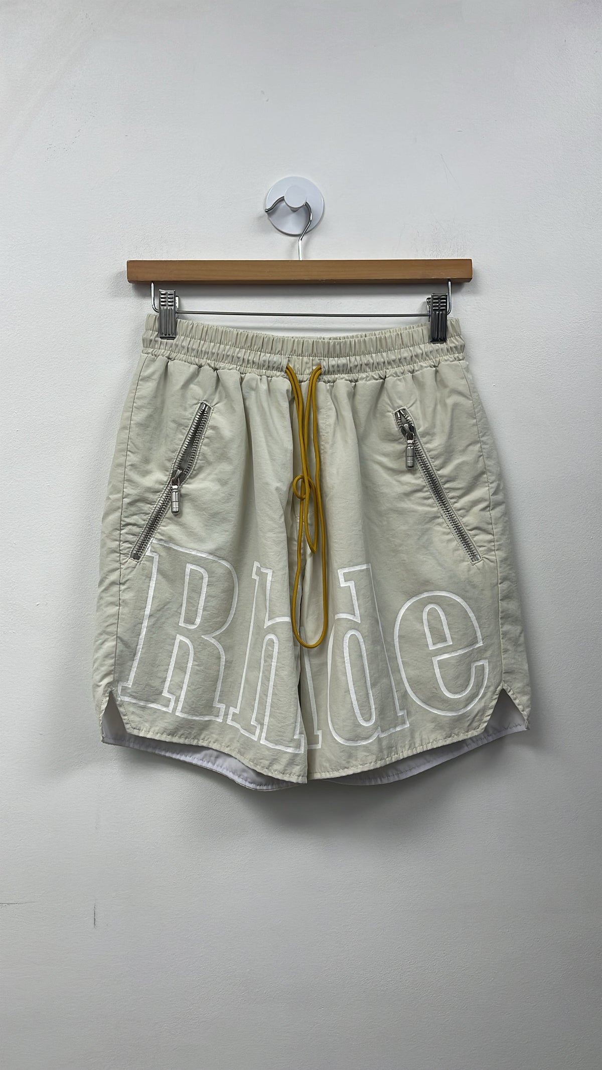 Rhude Off White Logo (Waist Band Flawed) Shorts