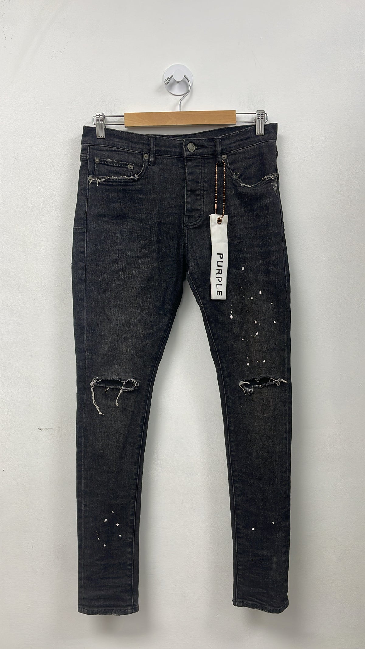 Purple Brand Black Wash P001 Jeans