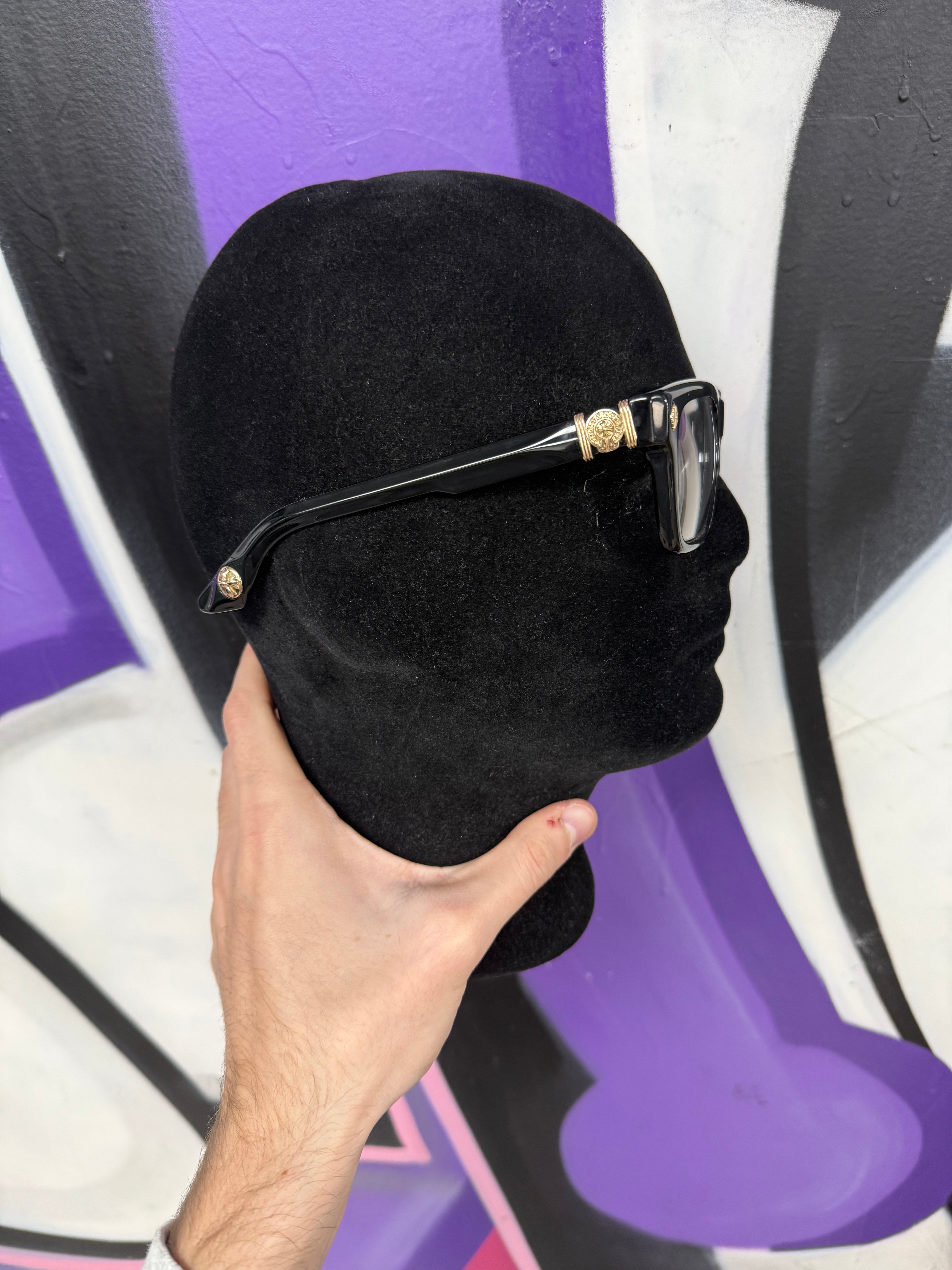 Chrome Hearts Black Halllalamanass Glasses