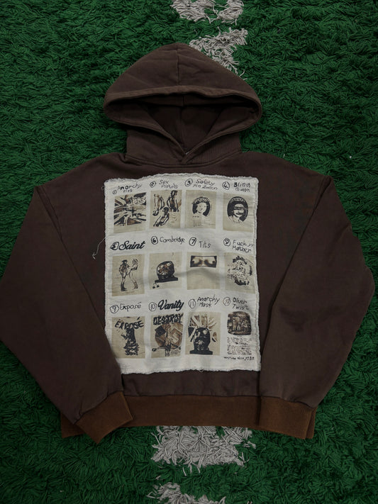 Saint Vanity Hoodie Brown 12 Steps New Medium With Tags