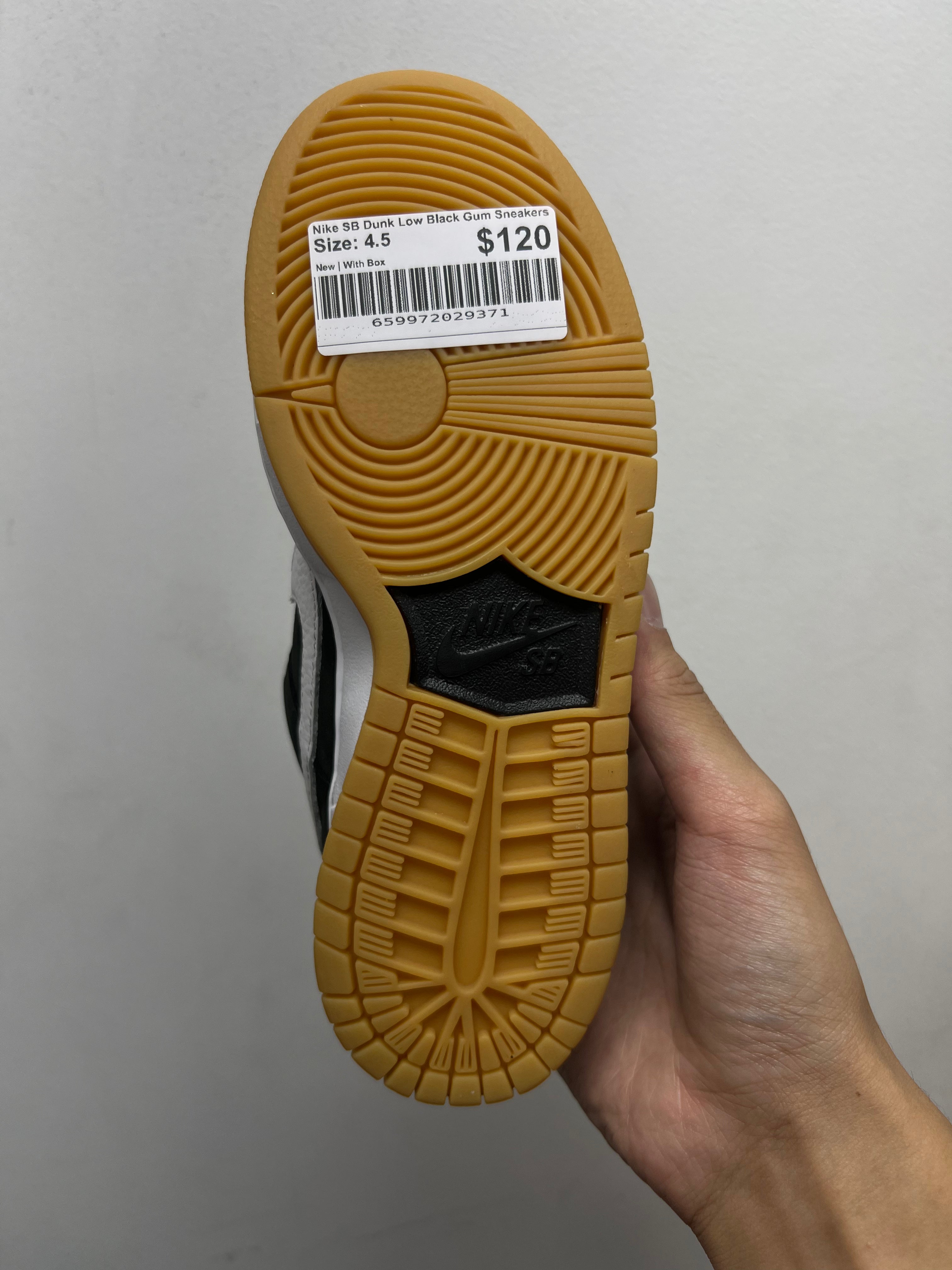 Nike SB Dunk Low Black Gum Sneakers