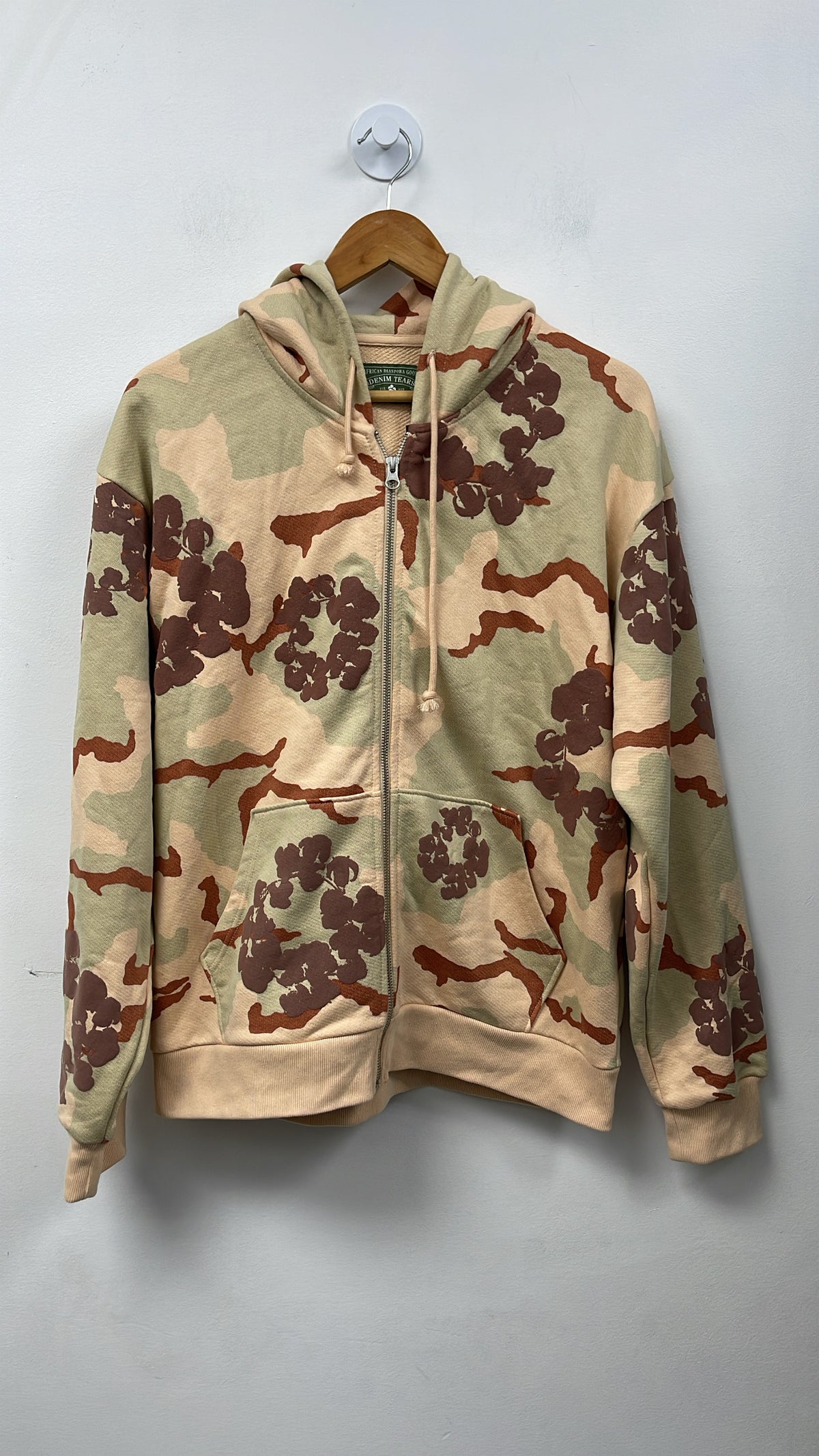 Denim Tears Desert Camo Zip Up Hoodie