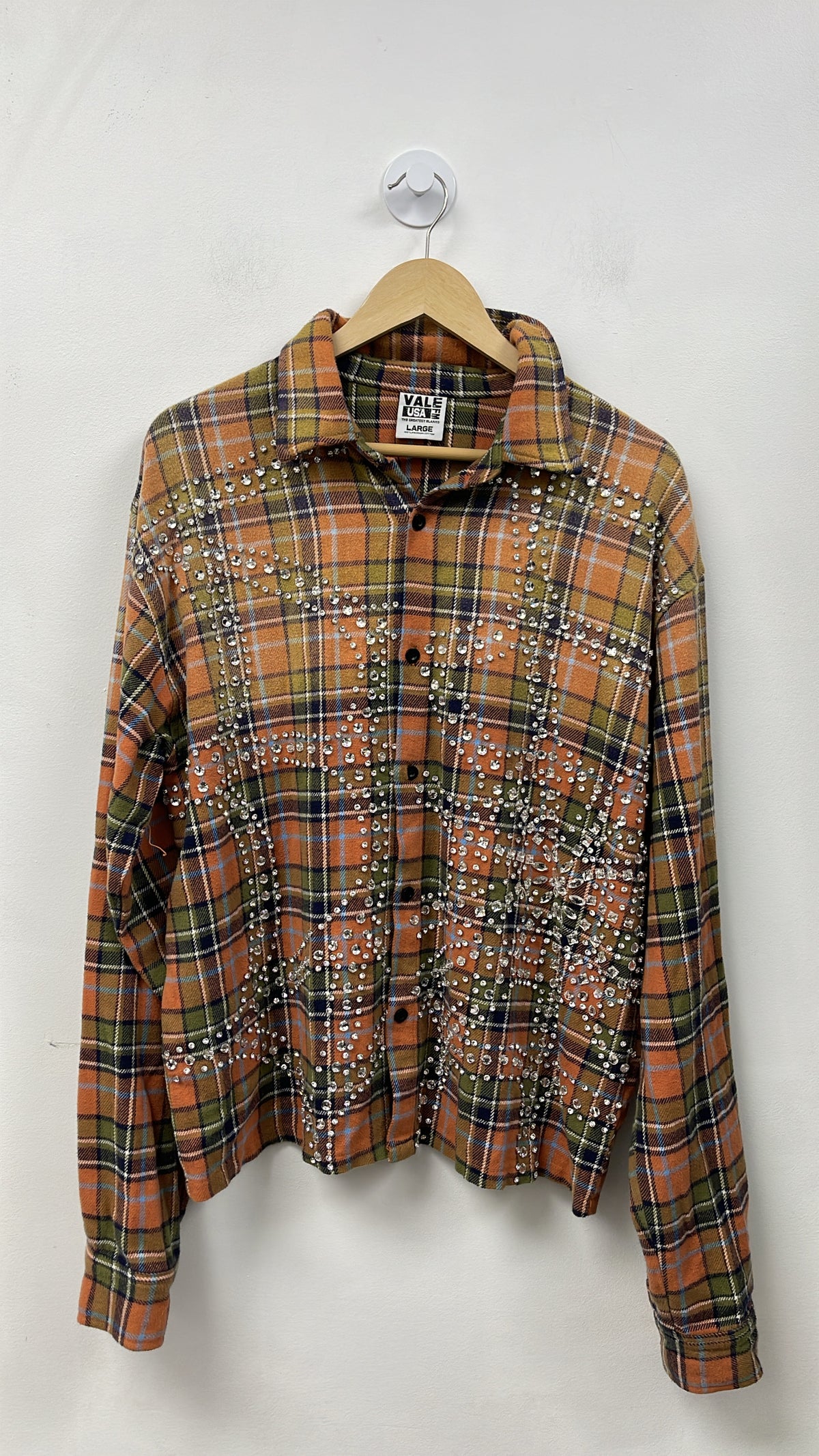 Vale Harvest Rhinestone Flannel