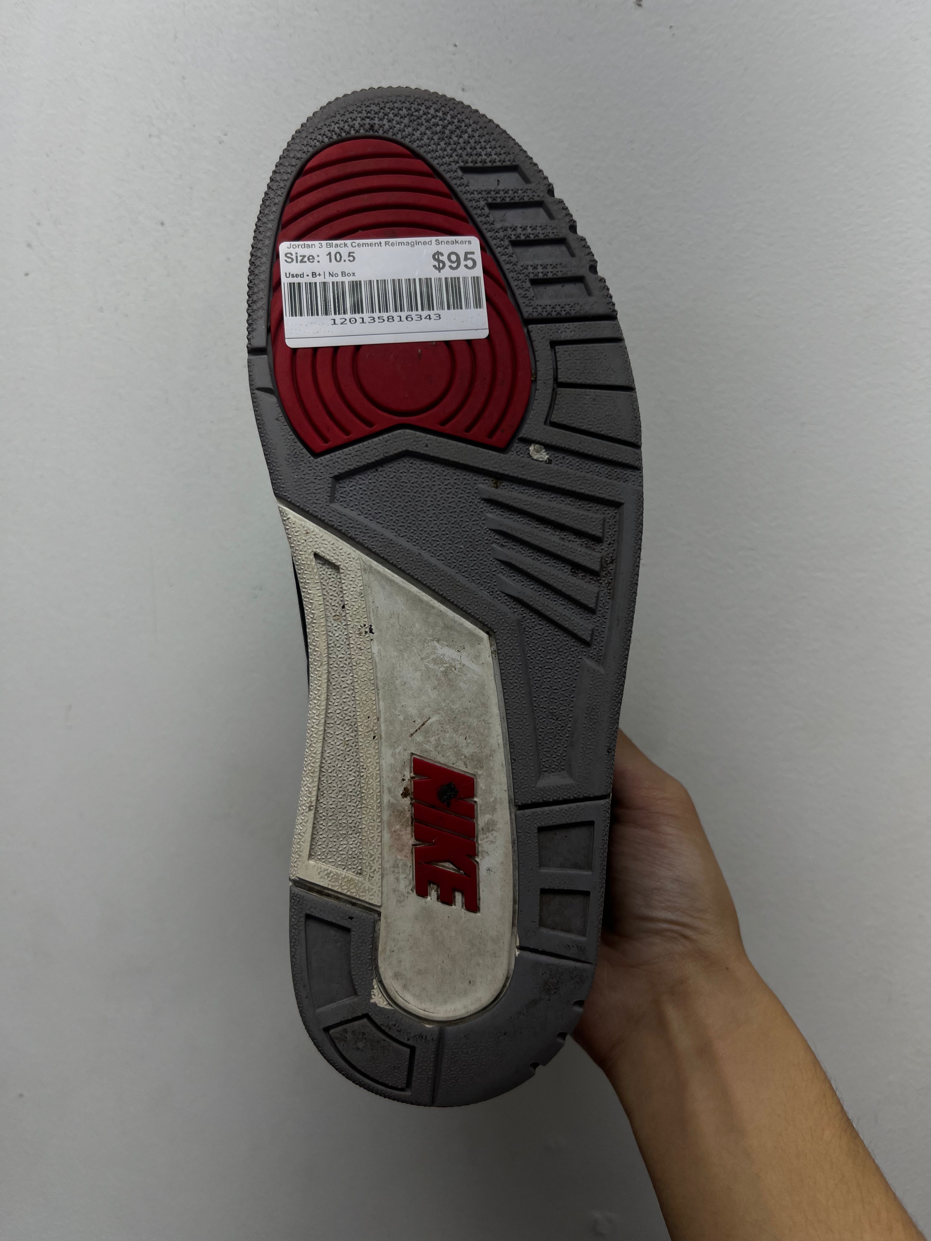Jordan 3 Black Cement Reimagined Sneakers