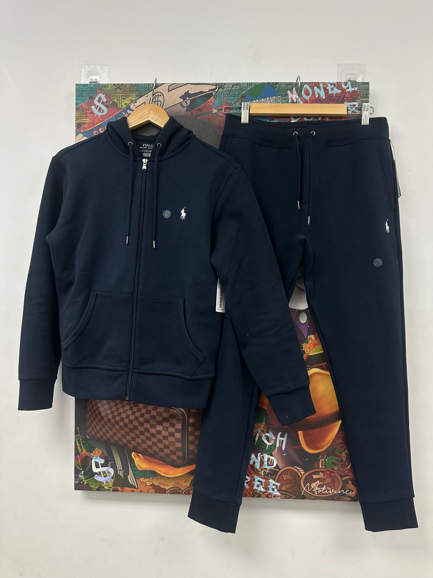 Polo Navy Sweatsuit  New Small N/A